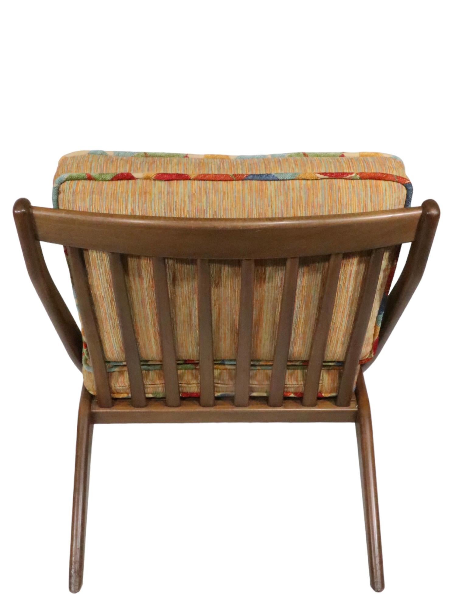 Upholstery  Mid Century Folke Ohlsson for DUX  Scissor Chair Made in Sweden c 1960's  For Sale