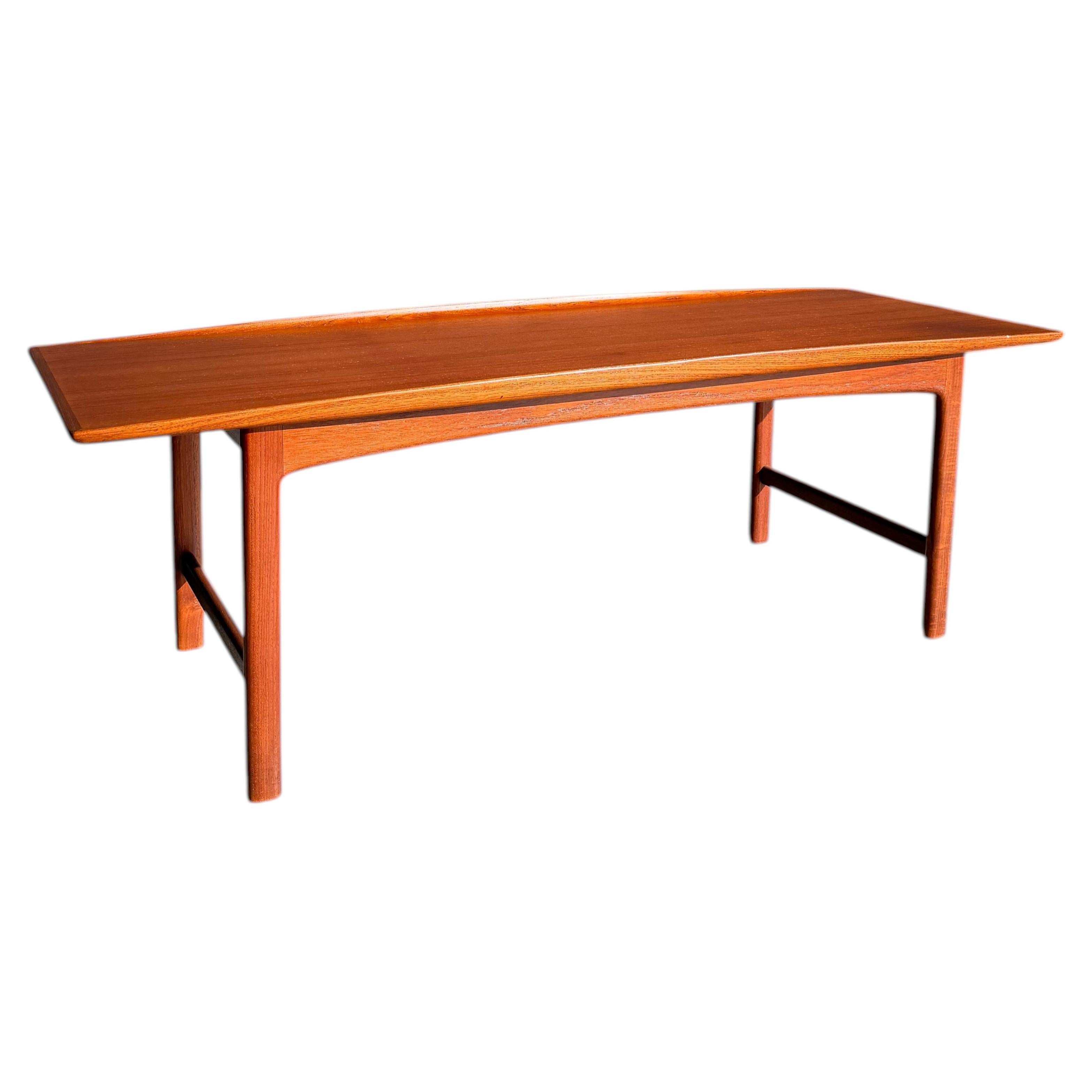 Mid Century Folke Ohlsson for Tingstroms Swedish Teak “Frisco” Coffee Table For Sale