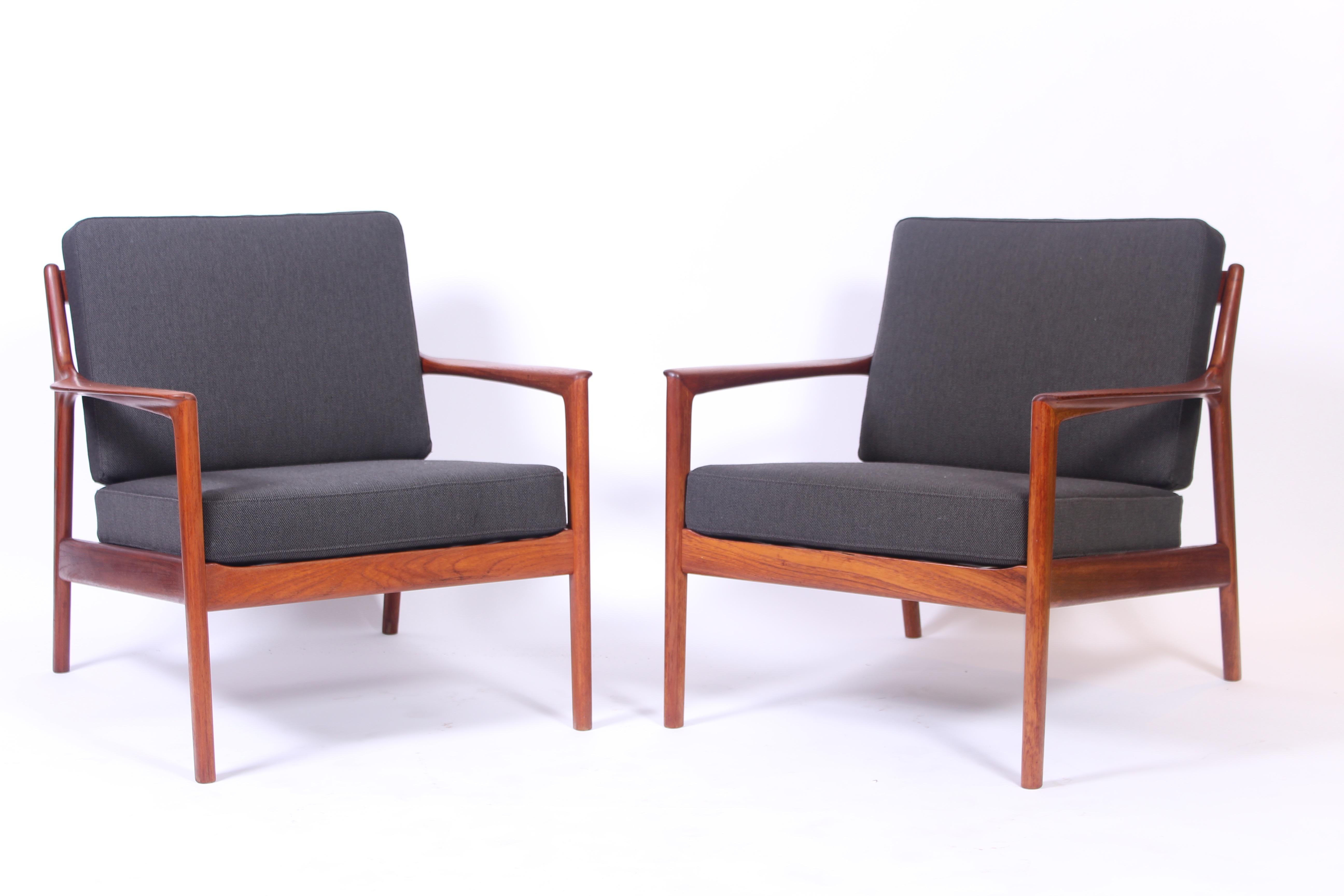 A pair of Folke Ohlsson easy chairs model 