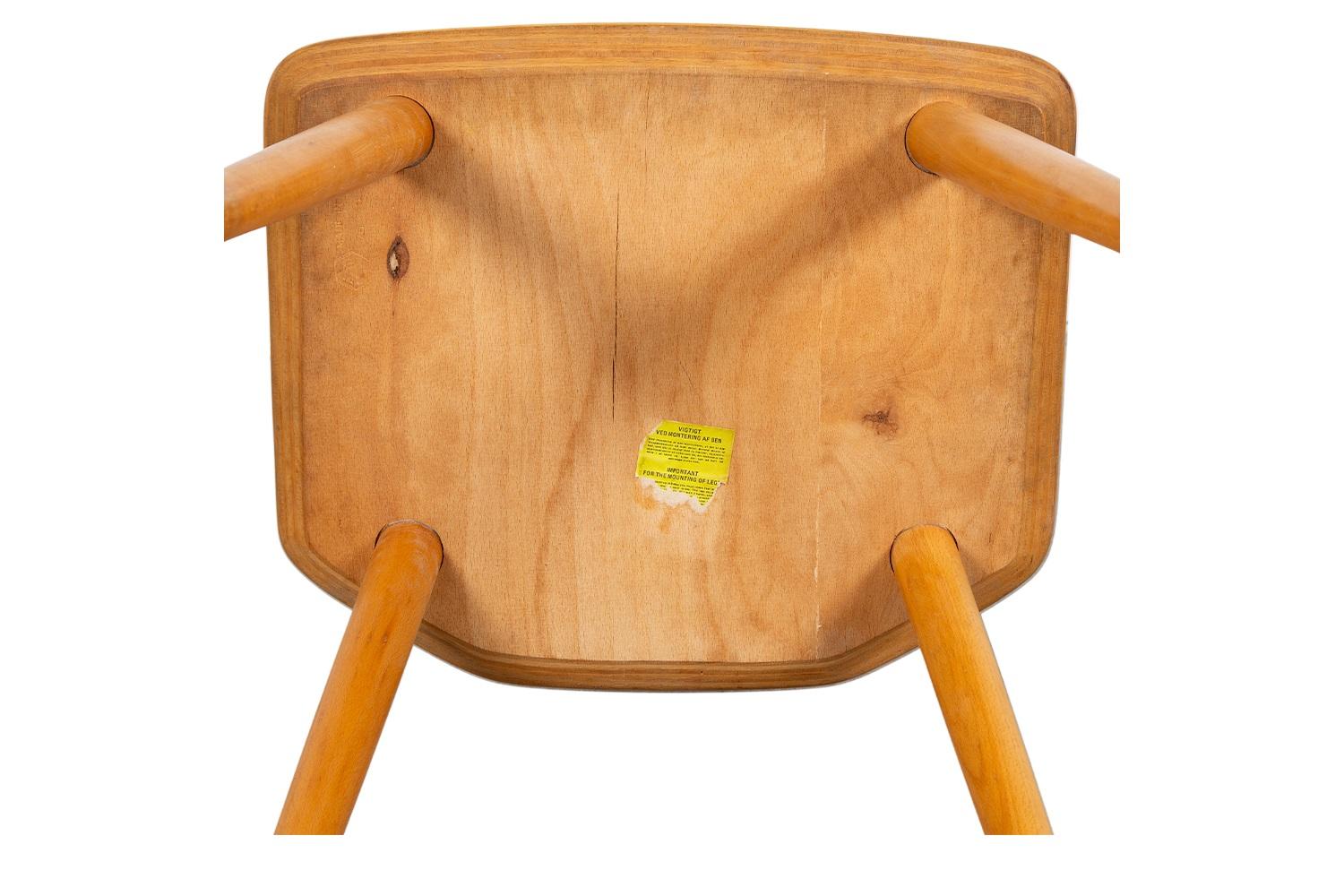 Mid-Century Folke Palsson Model J77 Farmhouse Six Dining Chairs Circa 1977 For Sale 2