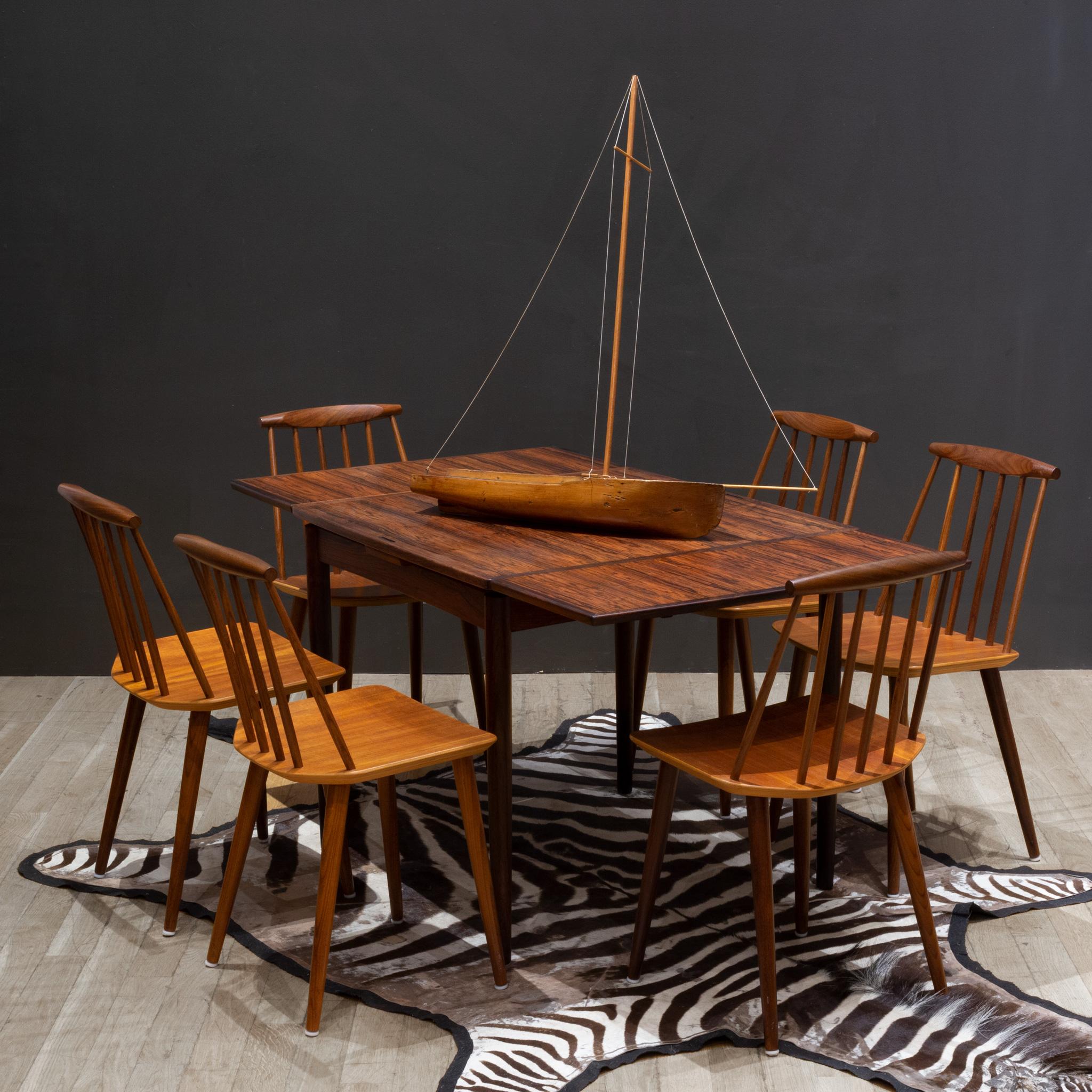 ABOUT

A set of six mid-century Teak Model J77 farmhouse dining chairs. With simple construction and uncomplicated design, this set of dining chairs is timeless, fitting in from rustic to more modern settings.

    CREATOR Folke Palsson for FDB,