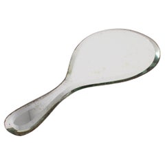 Mid-Century Fontana Arte (attr.) Vanity Hand Mirror 40s Italy