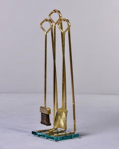 Midcentury Fontana Arte Set Fireplace Tools