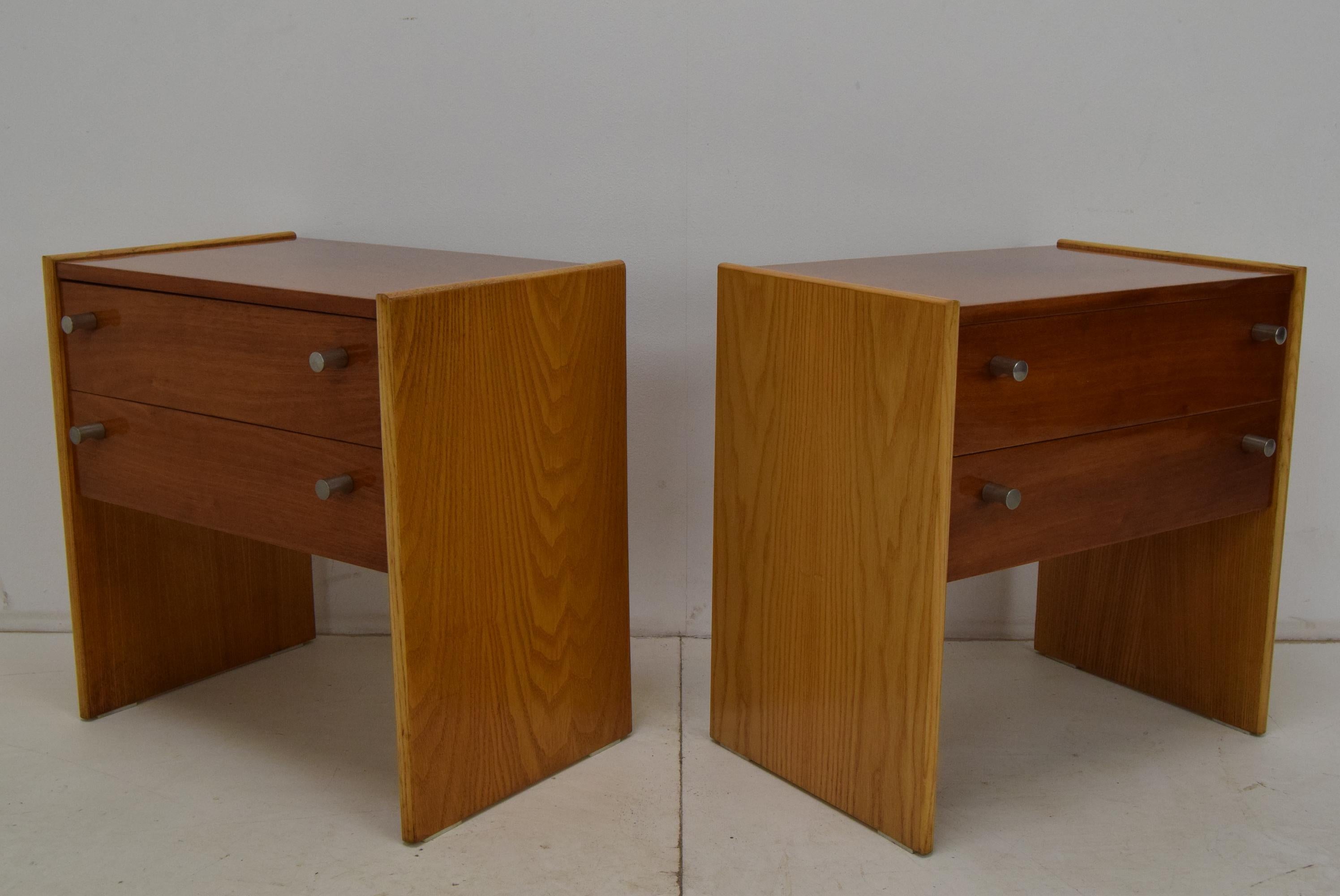 Pair of mid-century Night tables, 1970's. For Sale 4