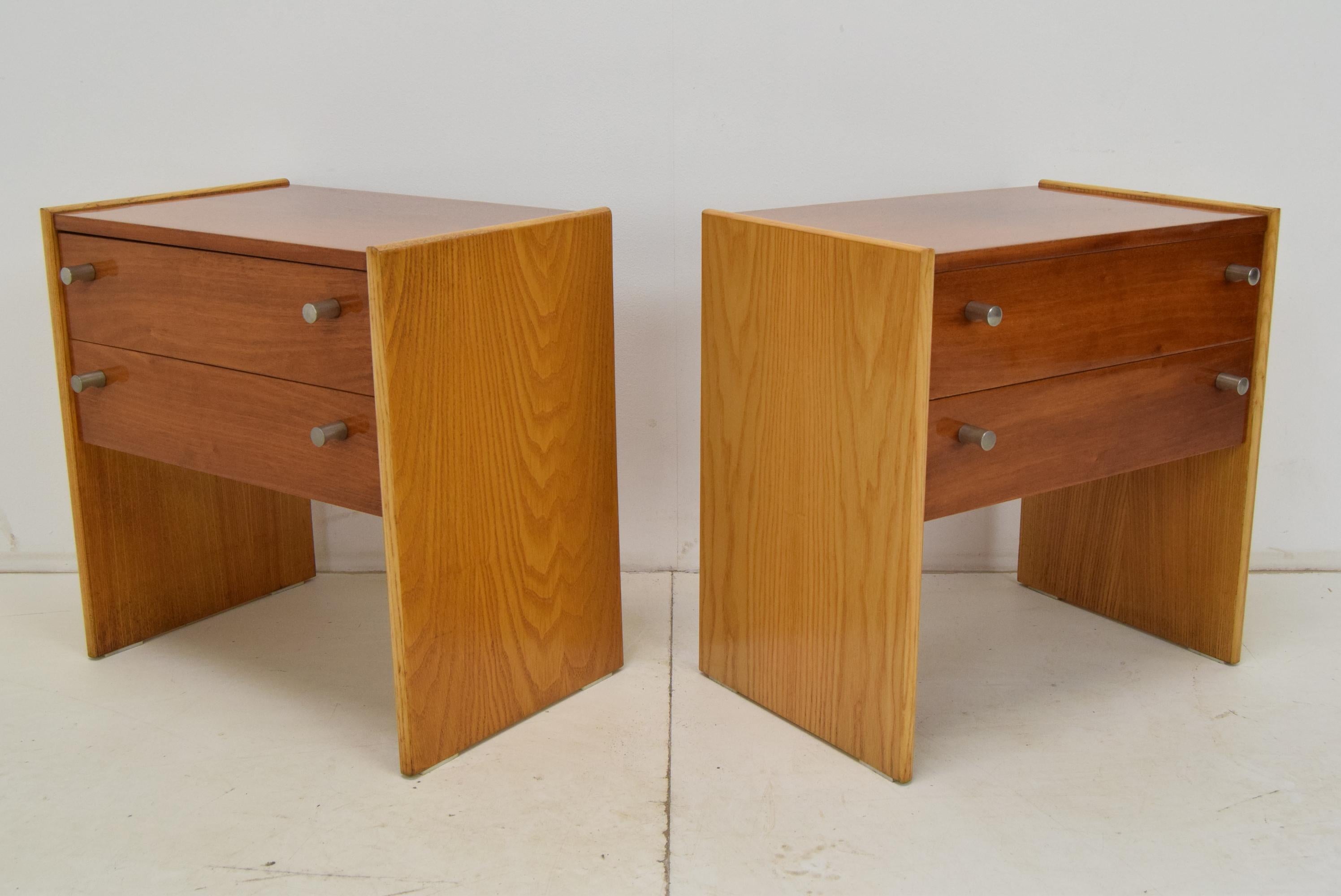 Pair of mid-century Night tables, 1970's. For Sale 5