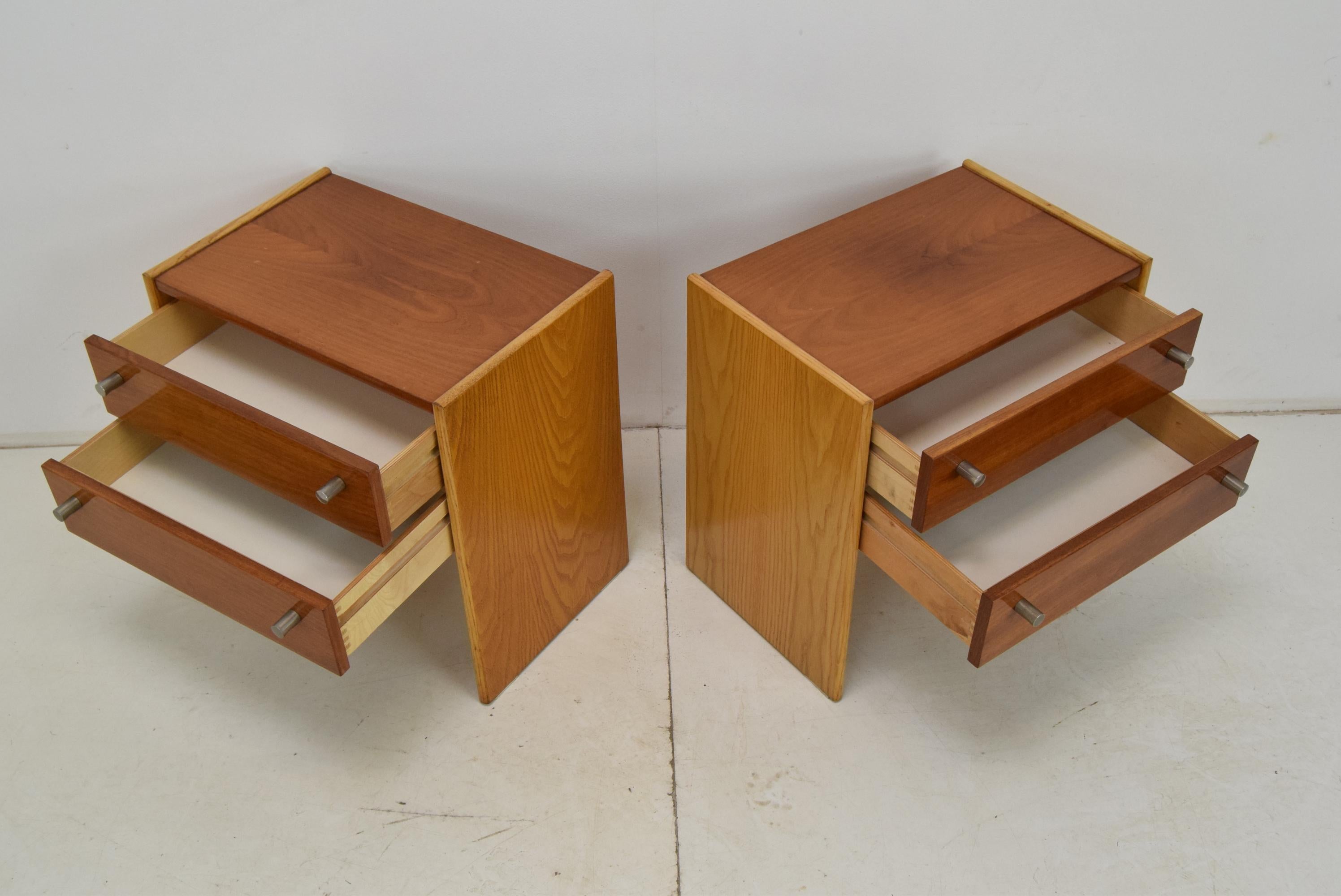 Pair of mid-century Night tables, 1970's. For Sale 6