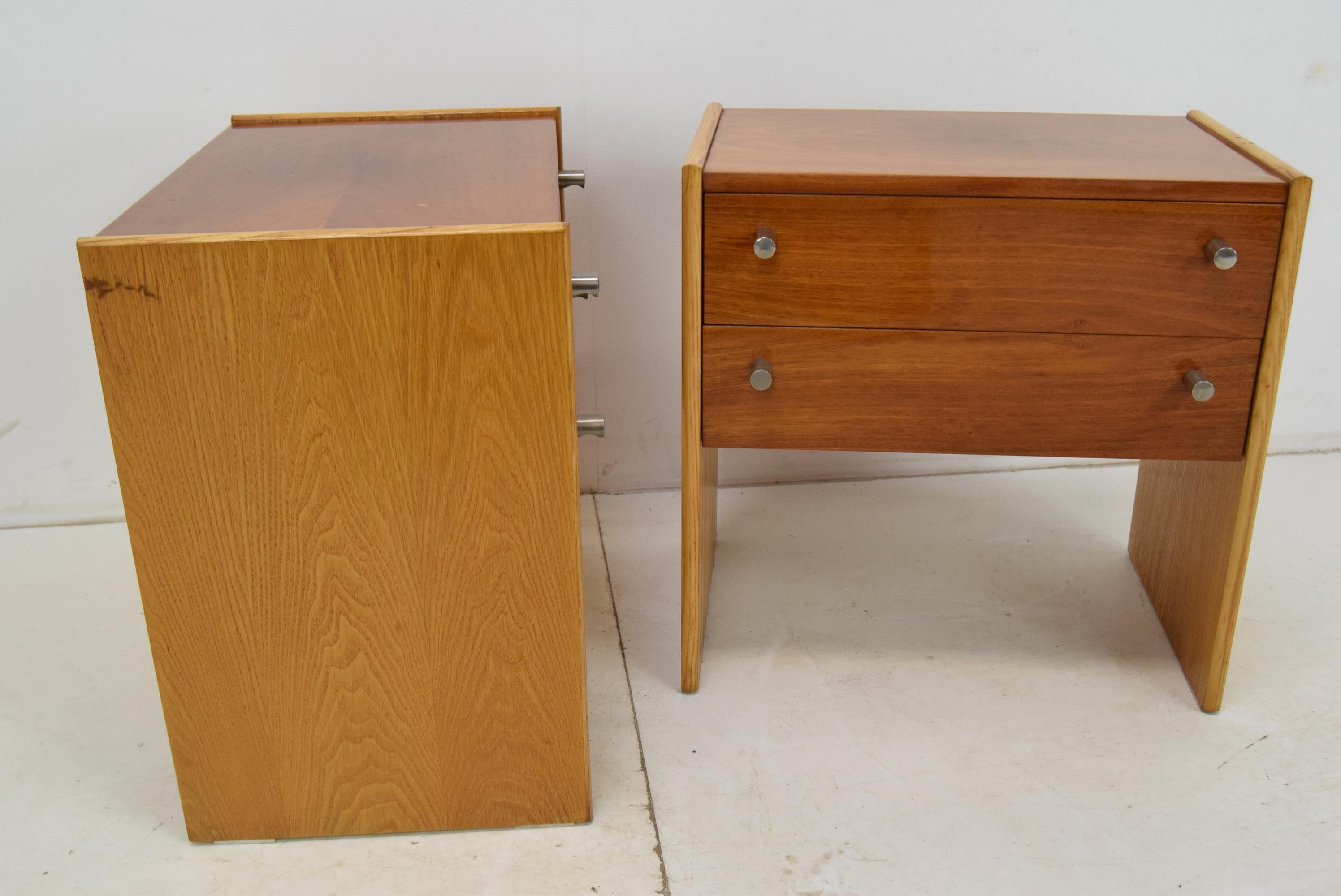 Pair of mid-century Night tables, 1970's. For Sale 11