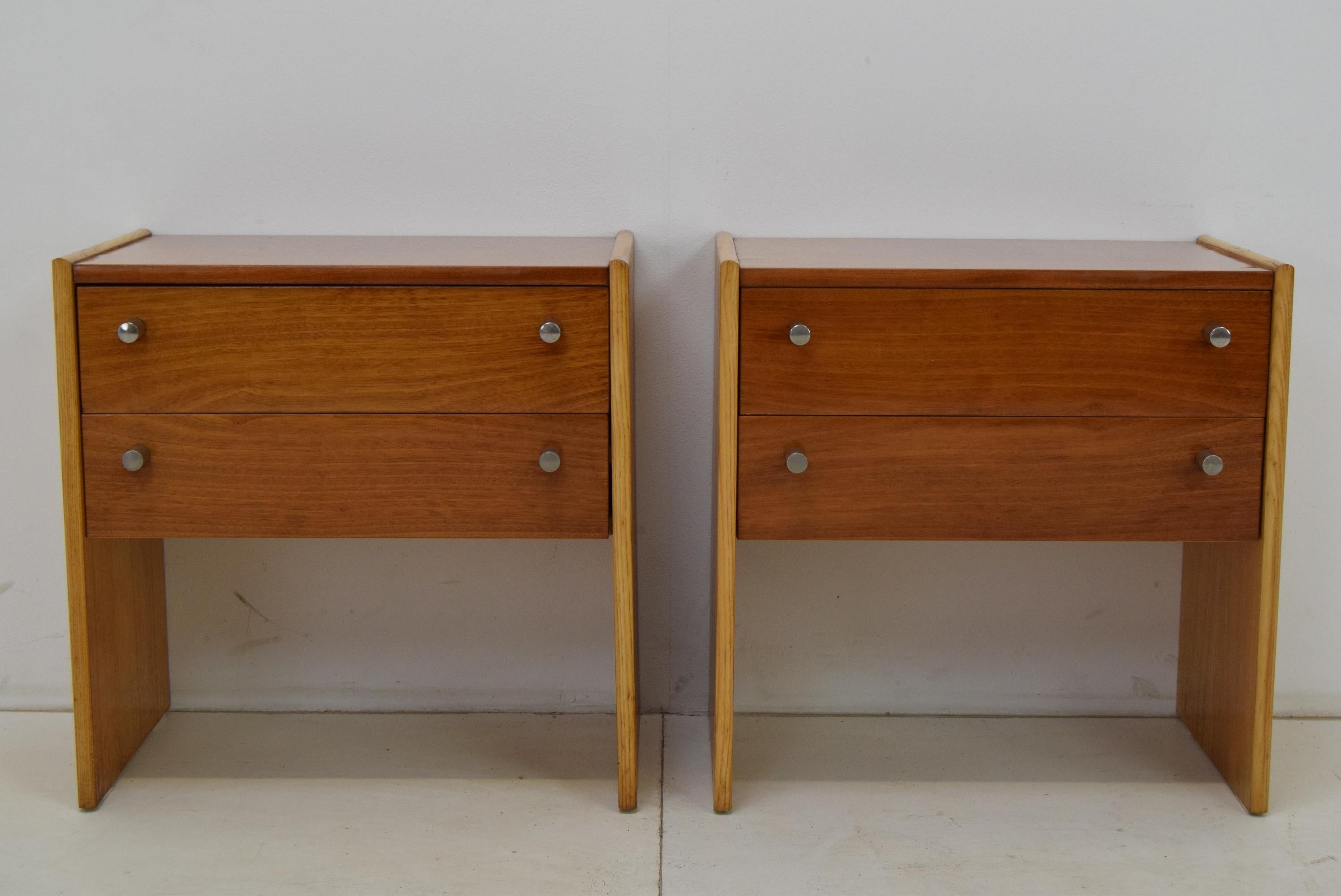 Mid-Century Modern Pair of mid-century Night tables, 1970's. For Sale