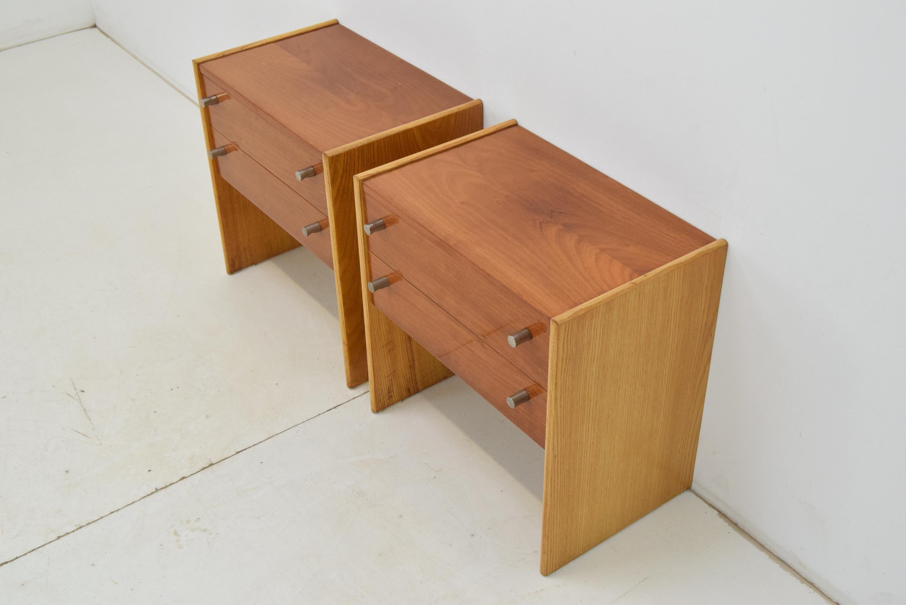 Late 20th Century Pair of mid-century Night tables, 1970's. For Sale