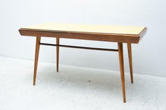 Mid Century Formica and Beech Wood Coffee Table, 1960´s, Czechoslovakia