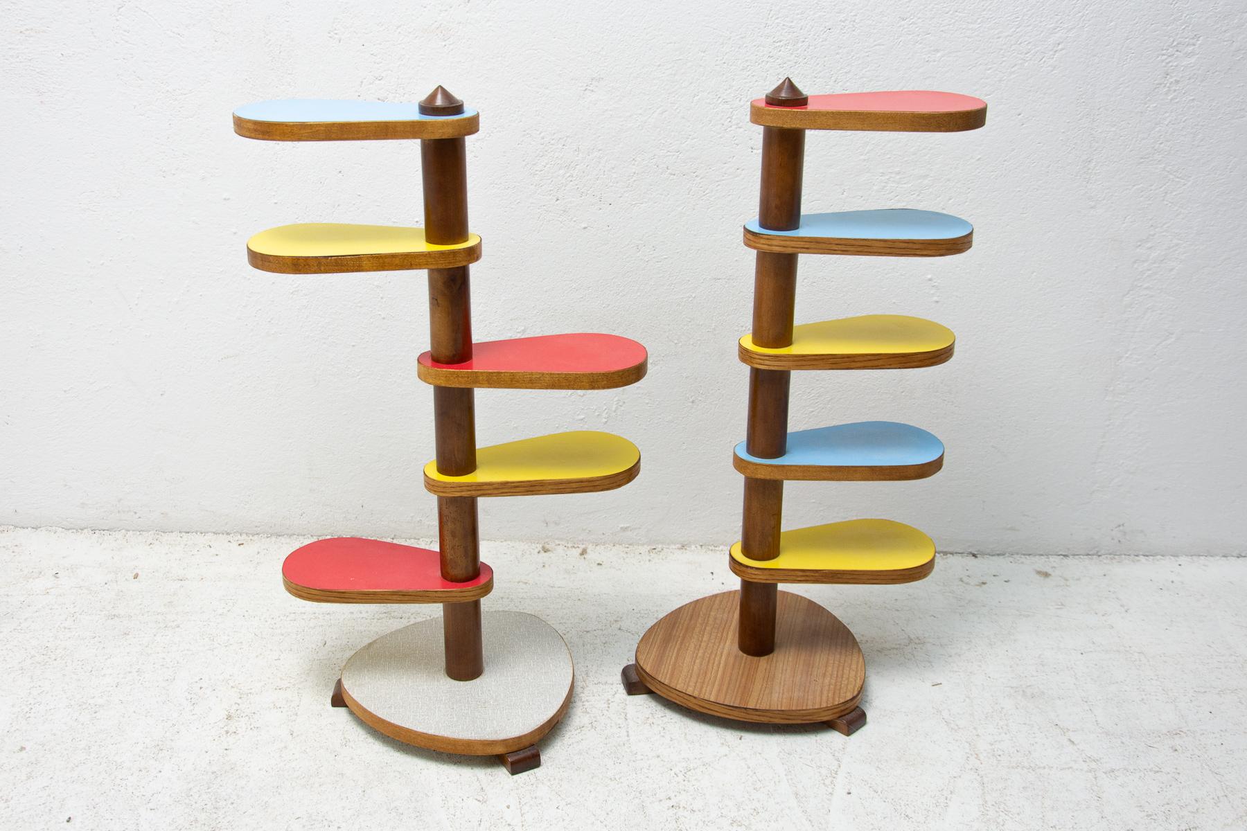 Mid Century Formica and Beech Wood Plant Stand, 1960´s, Czechoslovakia 7