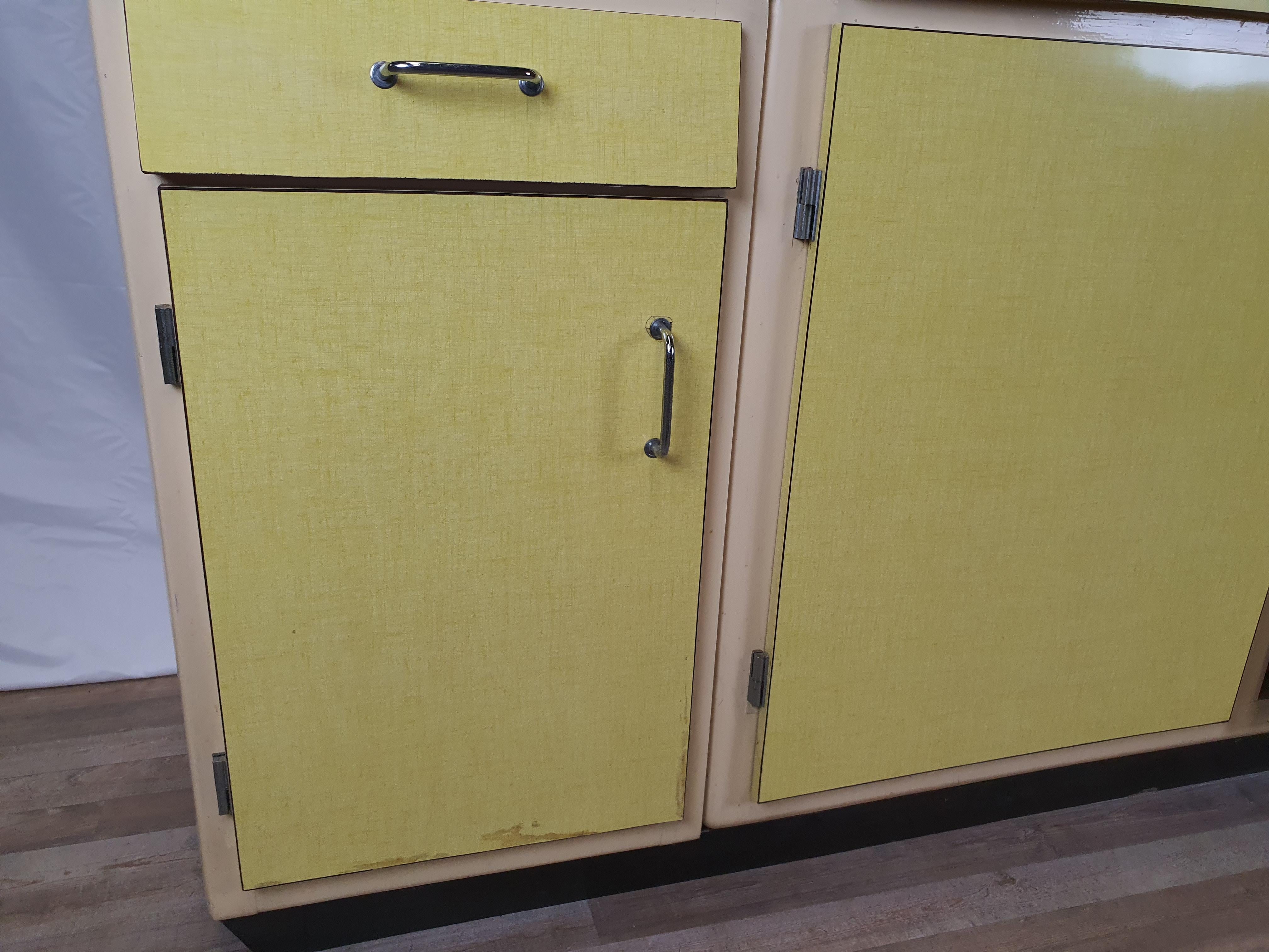Mid-Century Formica and Fir Kitchen Buffet 5