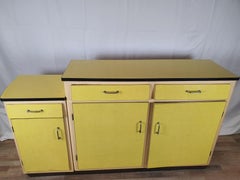 Mid-Century Formica and Fir Kitchen Buffet