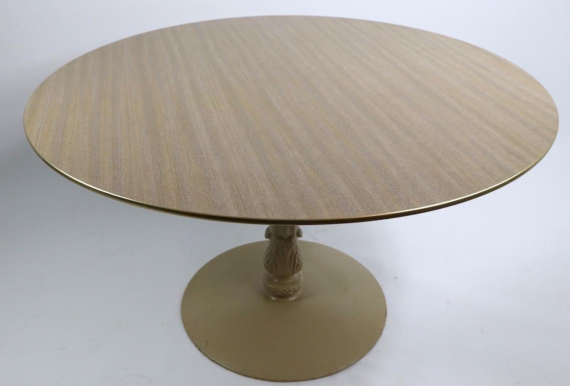 Mid Century  Formica and Iron Cafe Dining Table For Sale 3