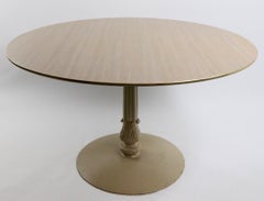 Mid Century  Formica and Iron Cafe Dining Table