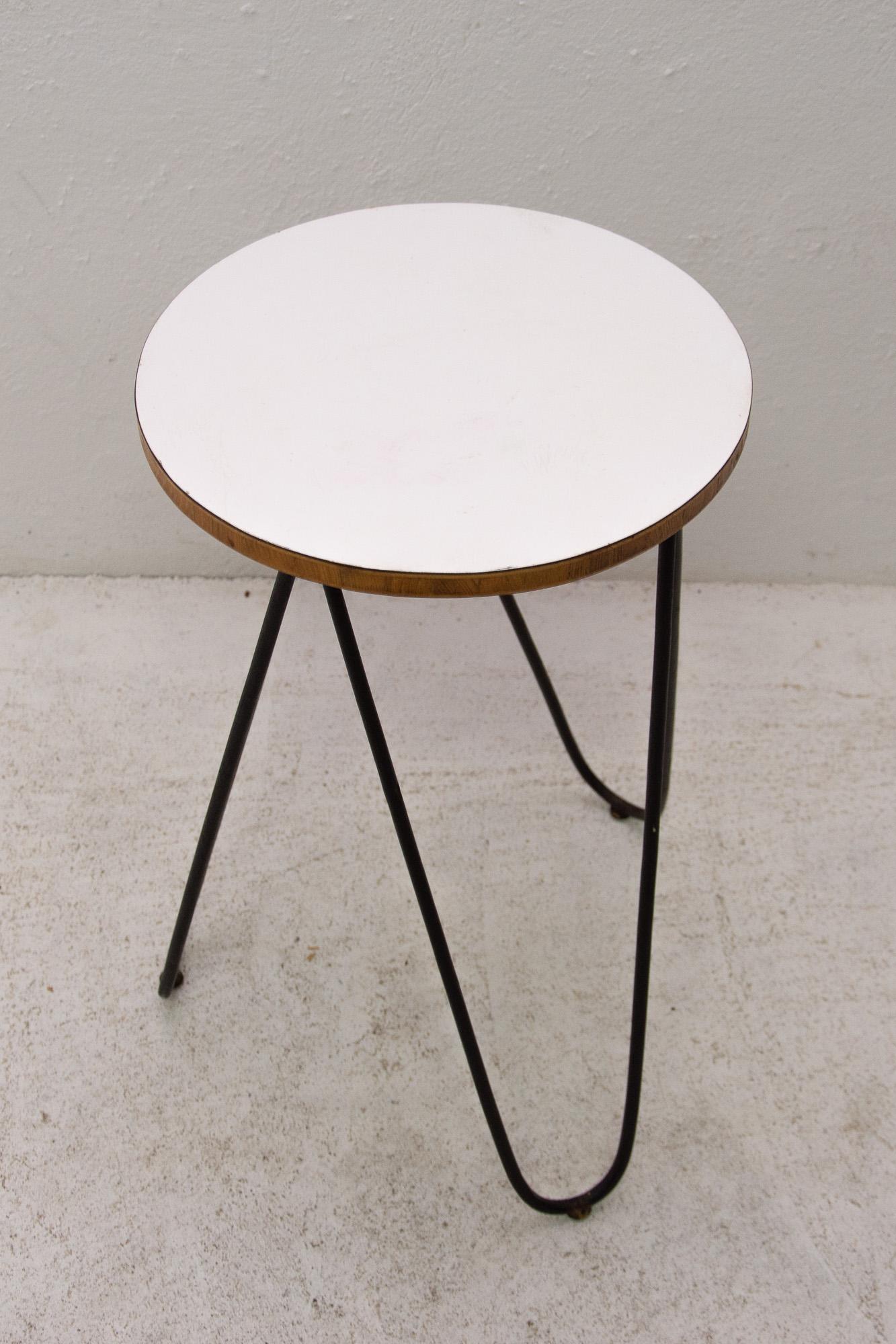 20th Century Midcentury Formica and Metal Plant Stand, 1960s, Central Europe