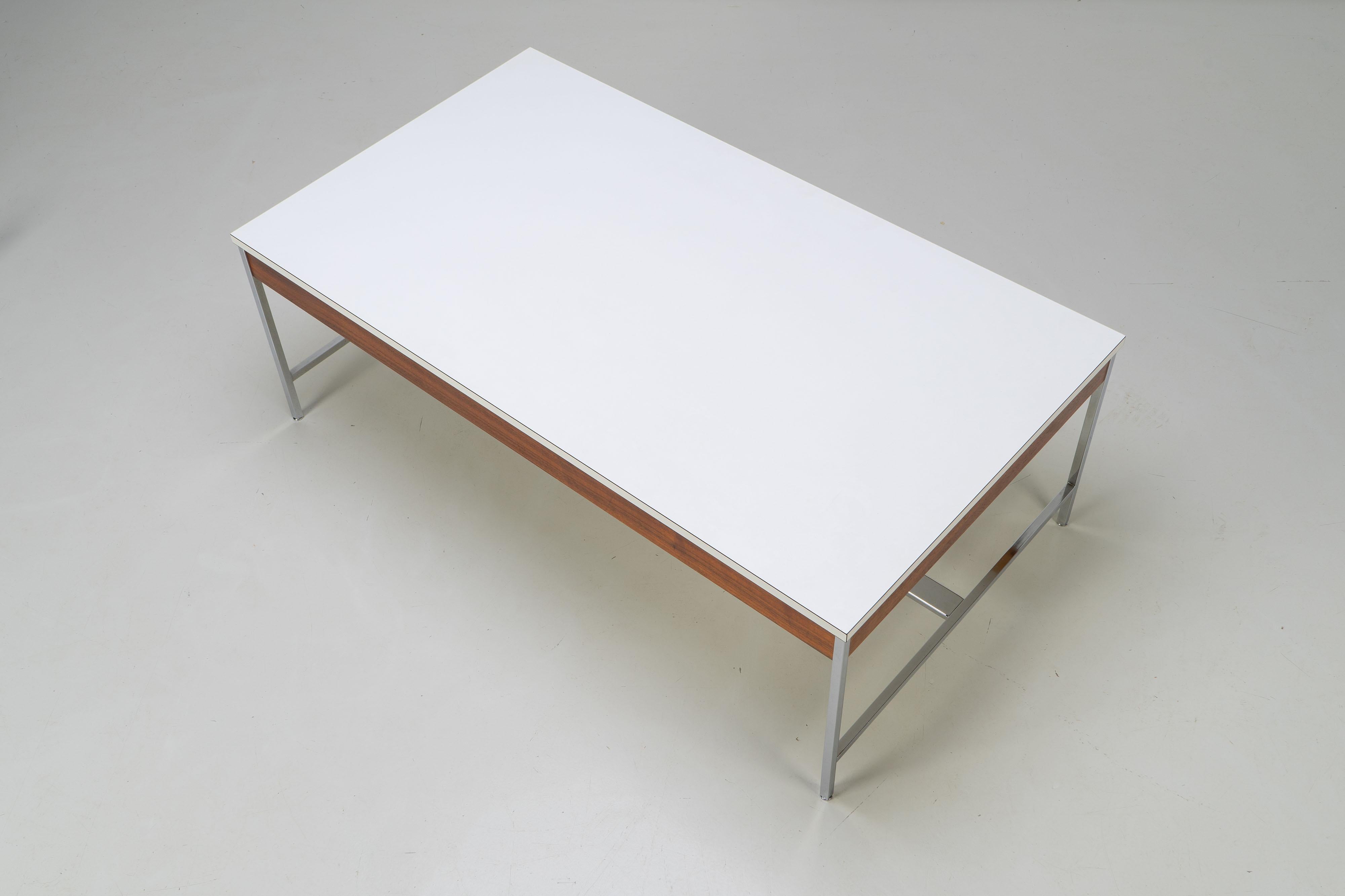 Chrome Mid-Century Formica Coffee Table by George Nelson for Herman Miller, 1960s