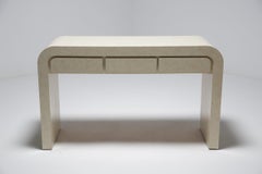 Mid-Century Formica Waterfall Console Table, attributed to Karl Springer, 1970s