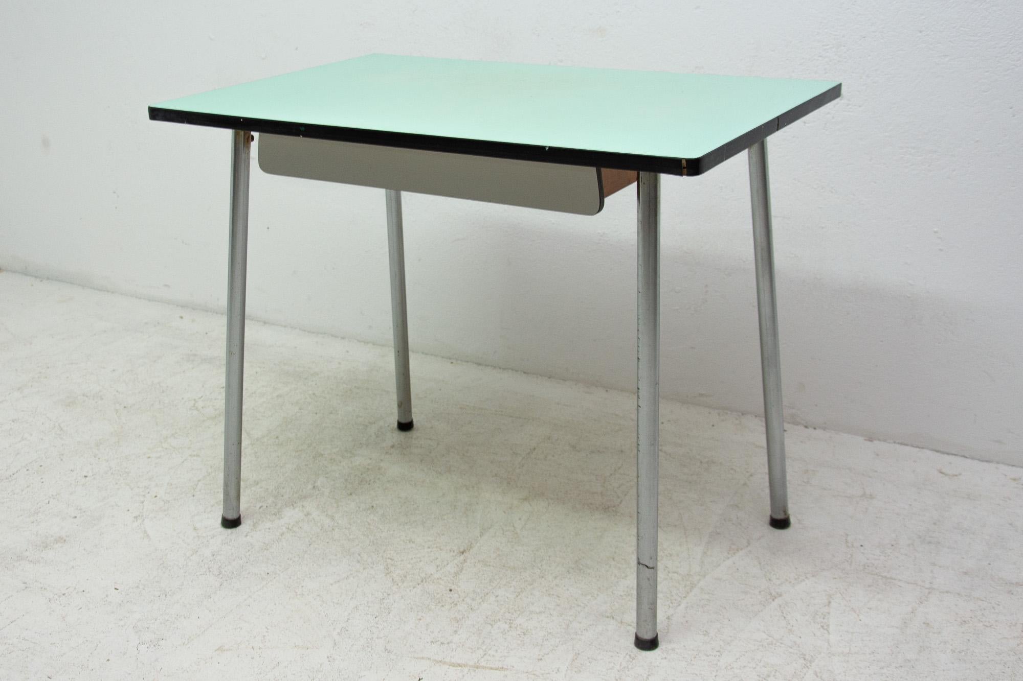 20th Century Midcentury Formica Writing Desk or Side Table, 1960s, Czechoslovakia