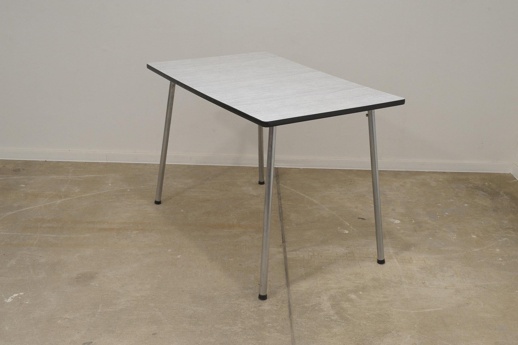 20th Century Mid century formica writing desk or side table, 1960´s, Czechoslovakia For Sale