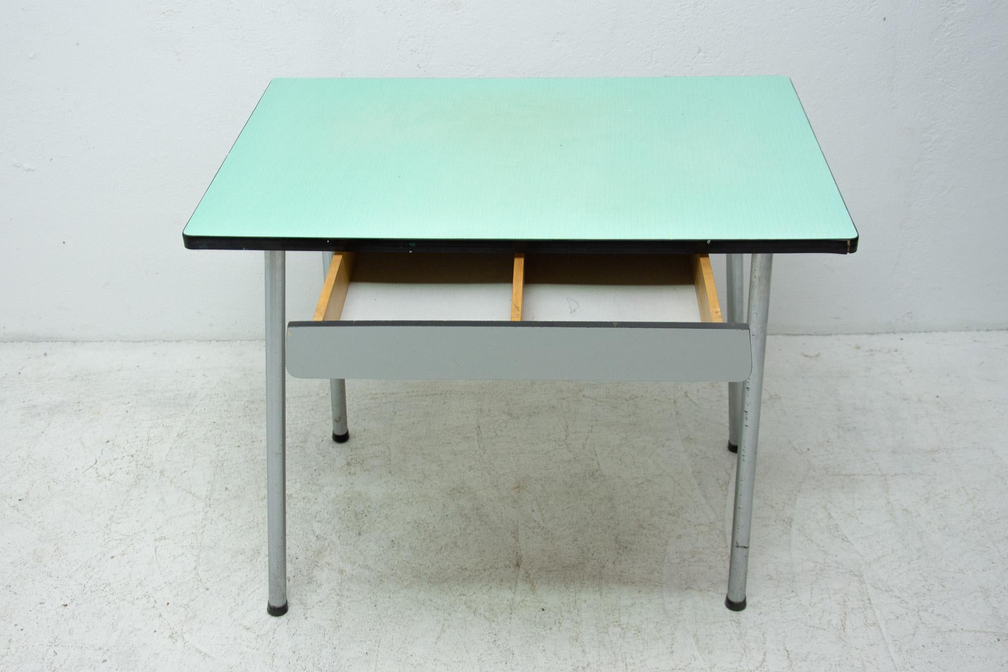 Midcentury Formica Writing Desk or Side Table, 1960s, Czechoslovakia 2