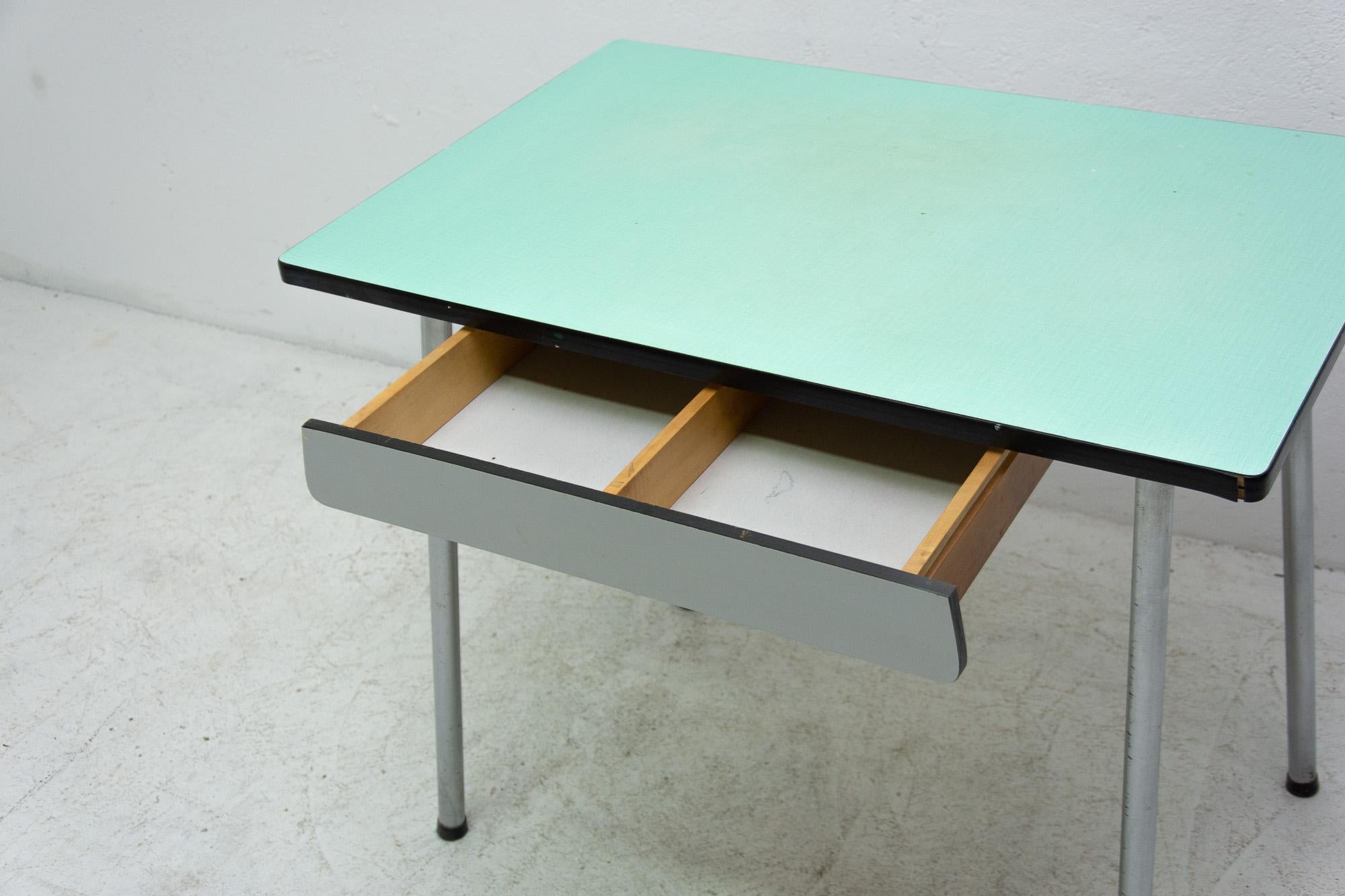 Midcentury Formica Writing Desk or Side Table, 1960s, Czechoslovakia 3