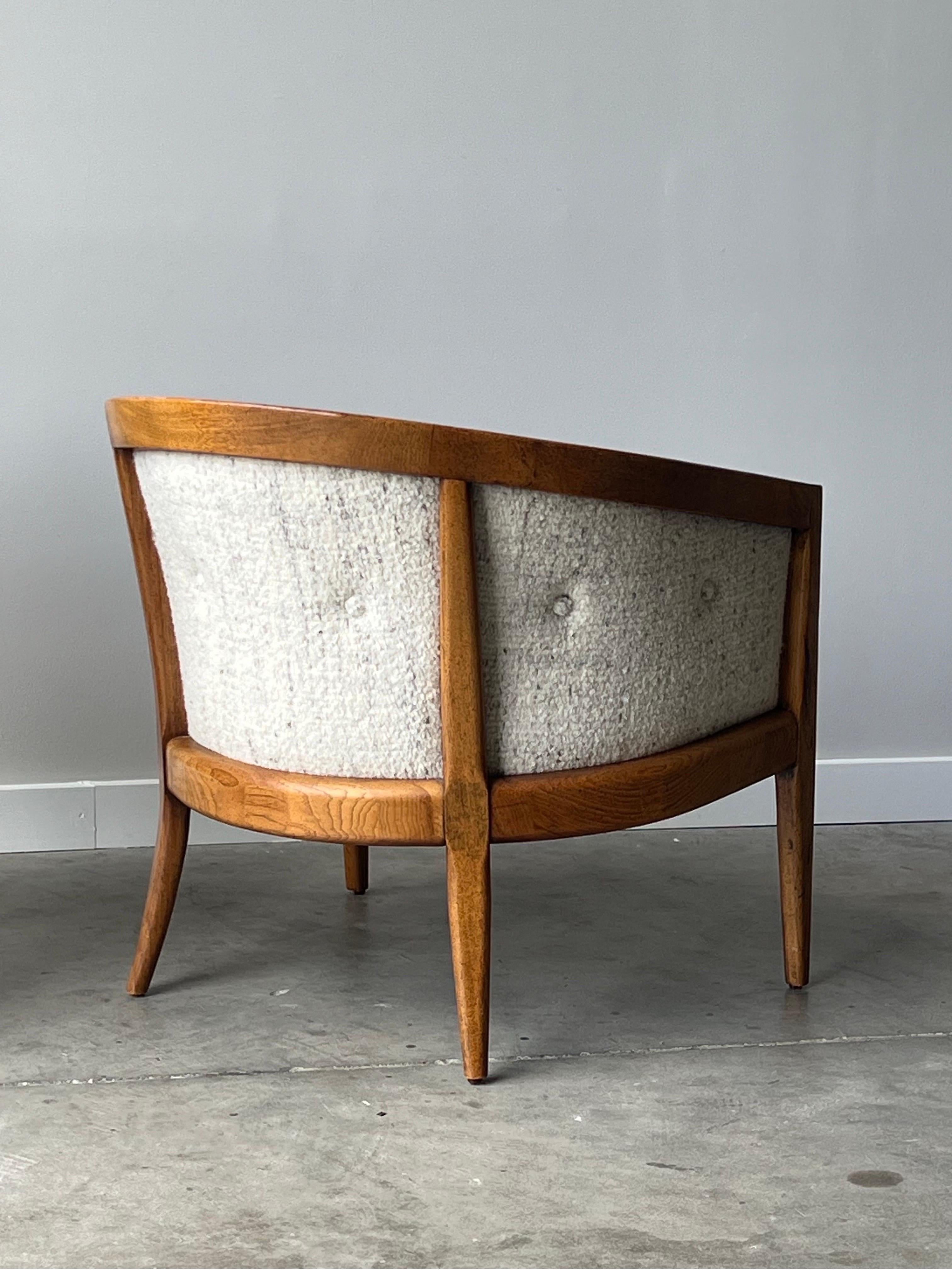 Fabric Mid-Century Founders Armchairs - a Pair For Sale