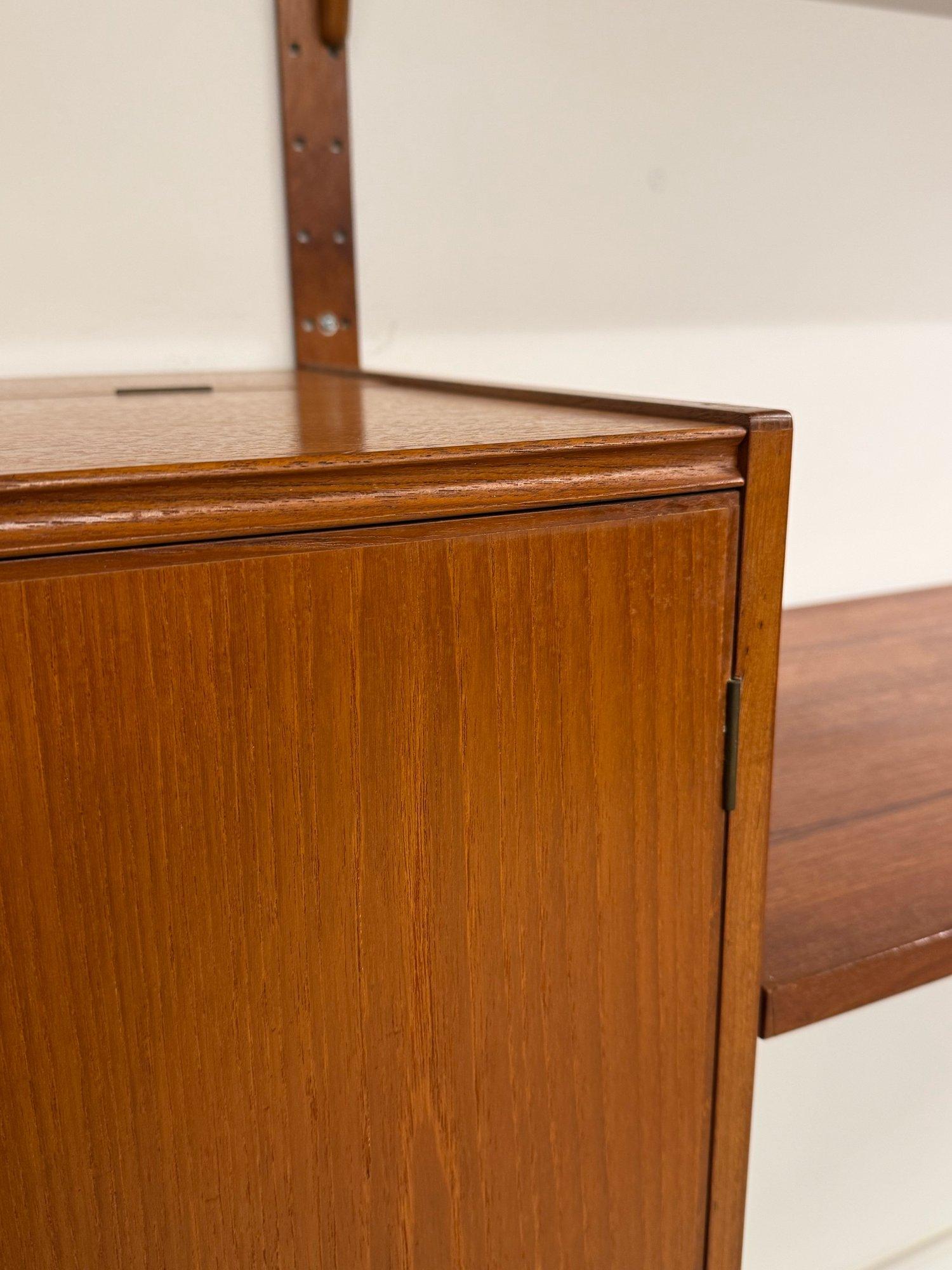 Mid-Century Four Bay Modular Wall Unit by Hansen and Guldborg 4