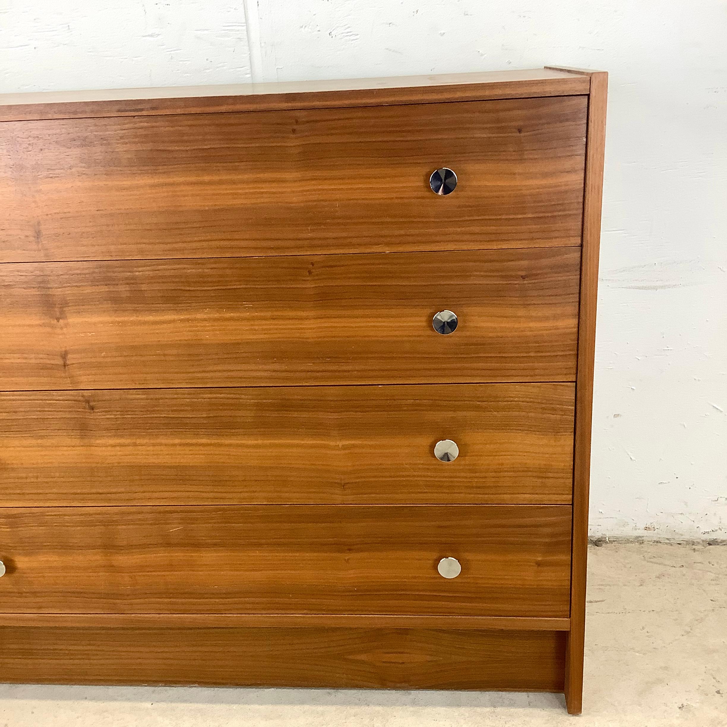 Unknown Mid-Century Four Drawer Lowboy Dresser