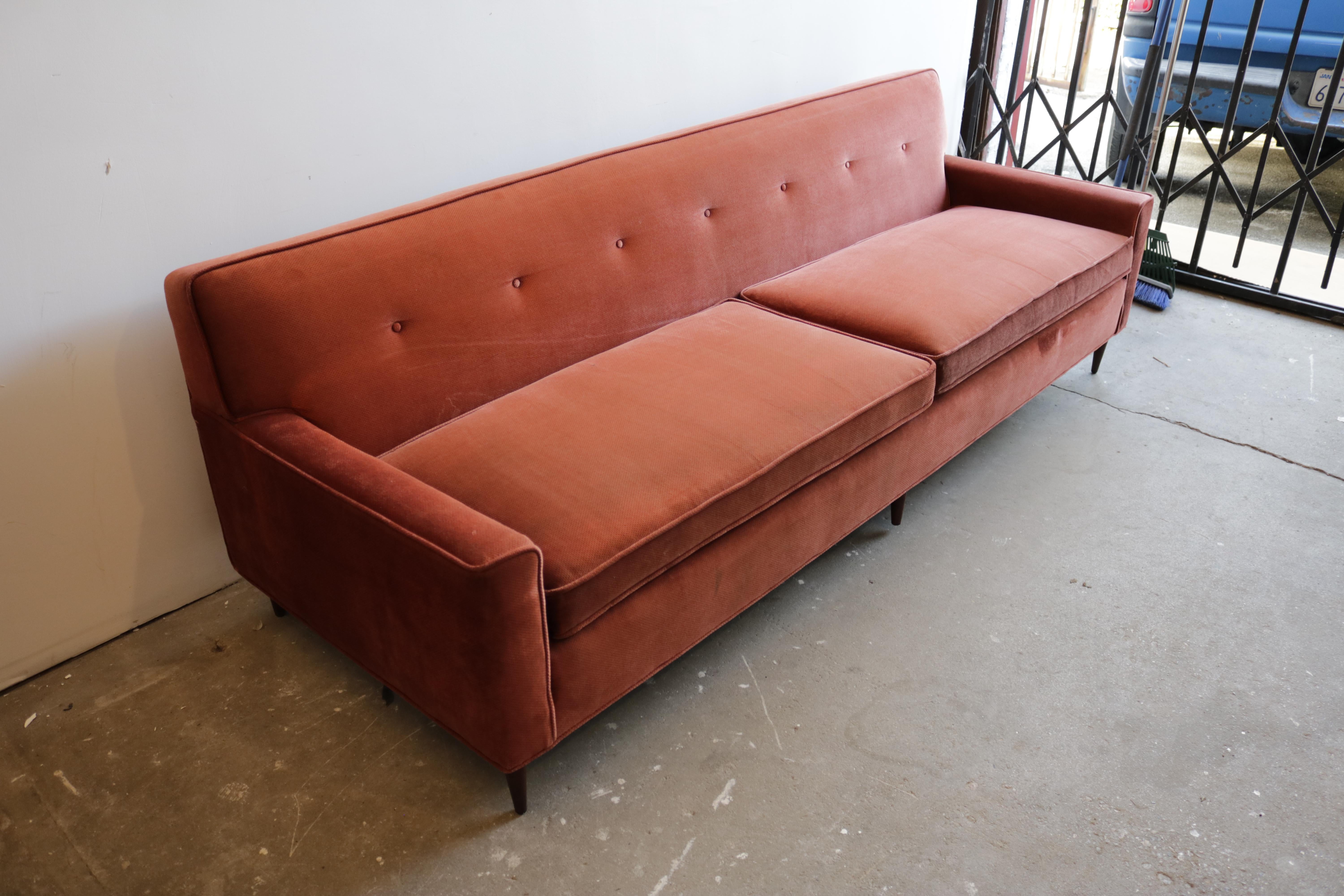 Mid-Century Modern Midcentury Four-Seat Sofa