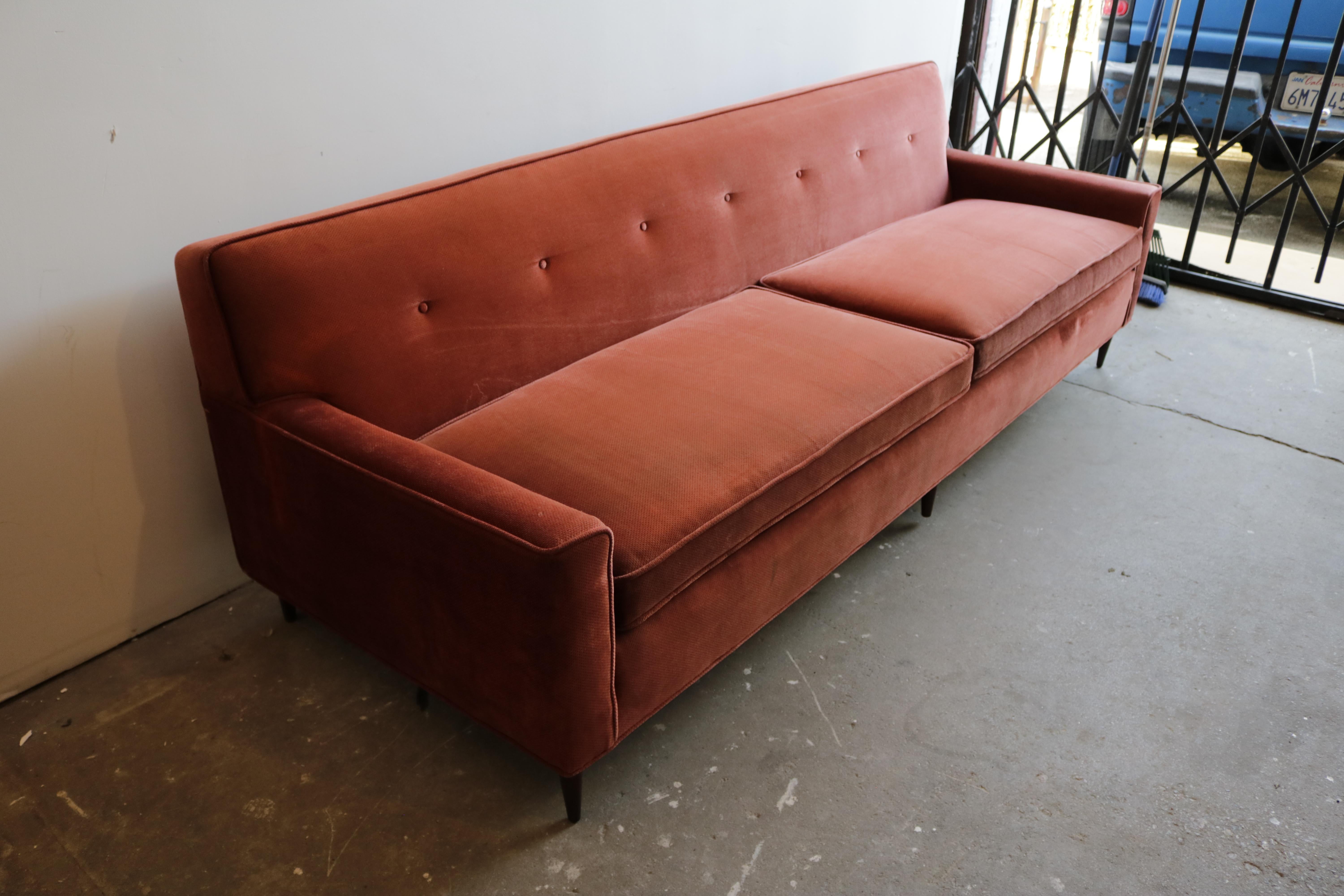 American Midcentury Four-Seat Sofa