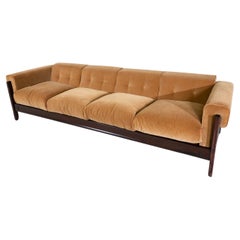 Mid-Century Four Seater Sofa by Saporiti, Italy, 1960s - New Upholstery