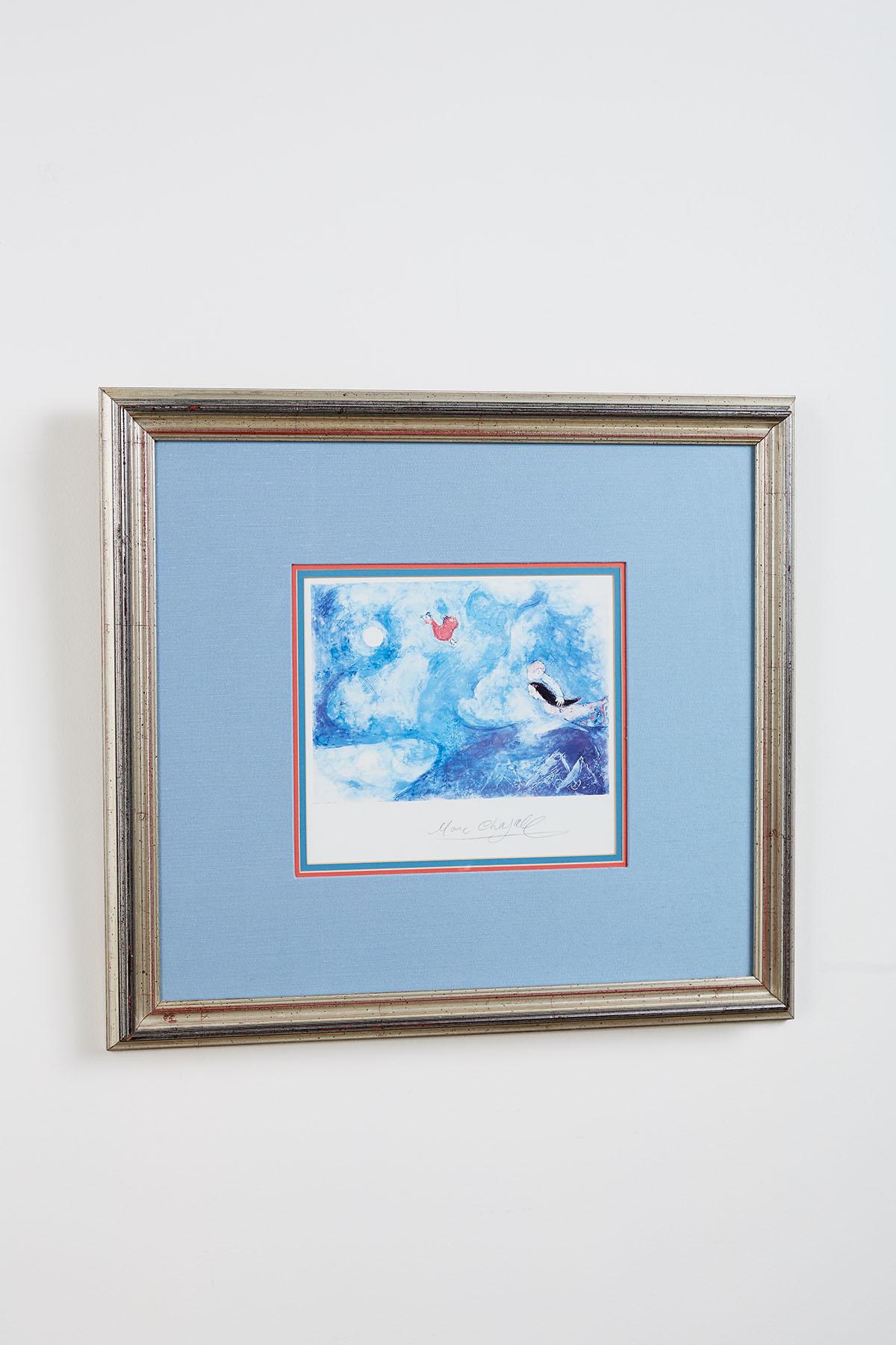 Midcentury Framed Lithograph after Marc Chagall 1
