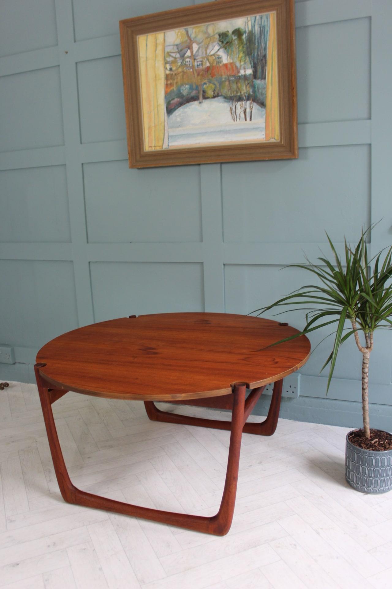 Mid-century France & Son Teak Coffee Table by Peter Hvidt & Orla Mølgaard Nielse For Sale 8