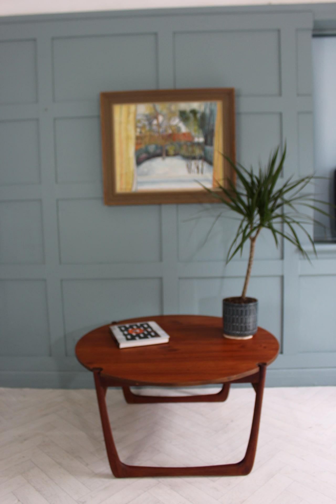 Unglazed Mid-century France & Son Teak Coffee Table by Peter Hvidt & Orla Mølgaard Nielse For Sale