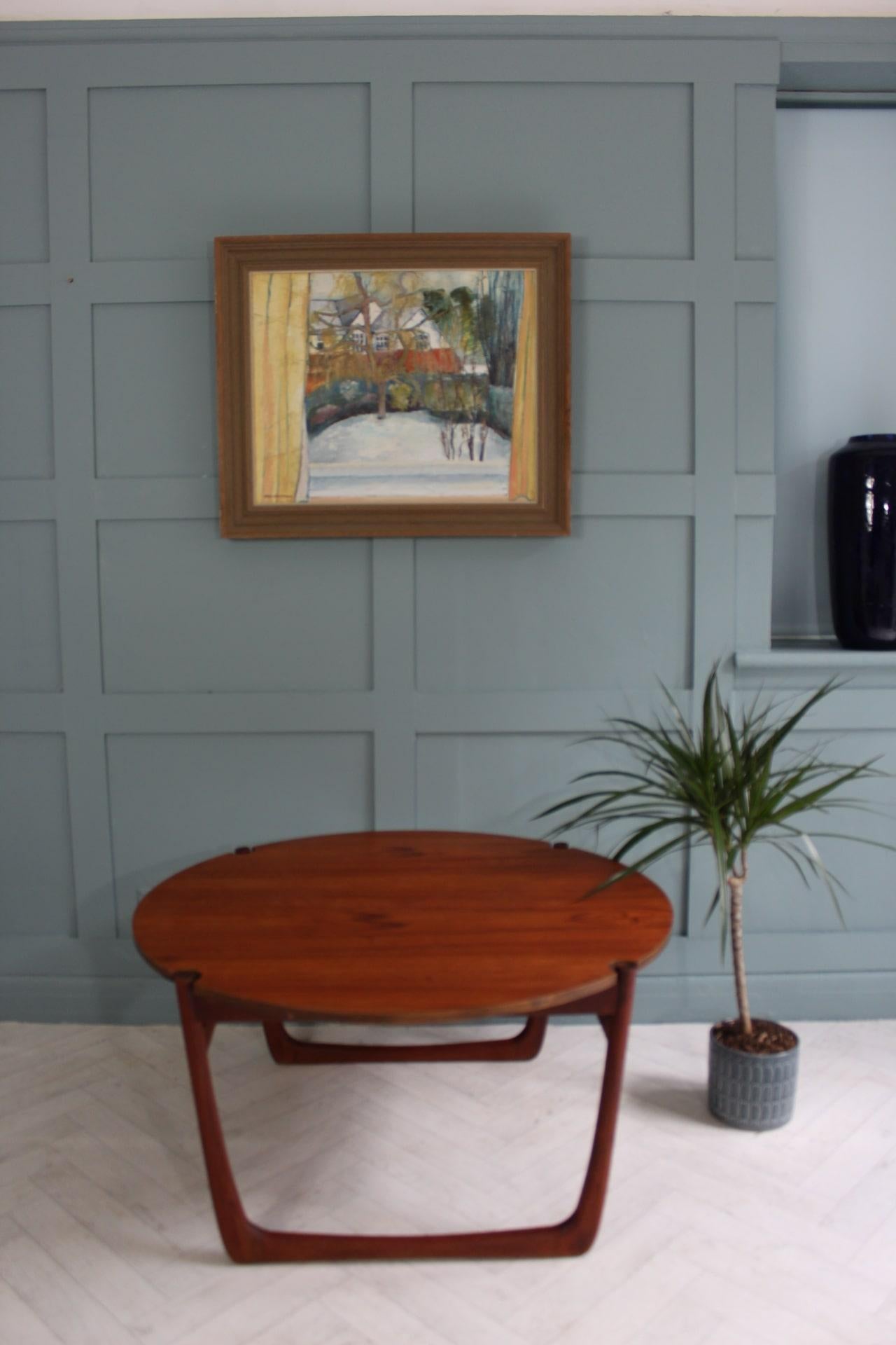 Mid-century France & Son Teak Coffee Table by Peter Hvidt & Orla Mølgaard Nielse In Good Condition For Sale In Seaford, GB