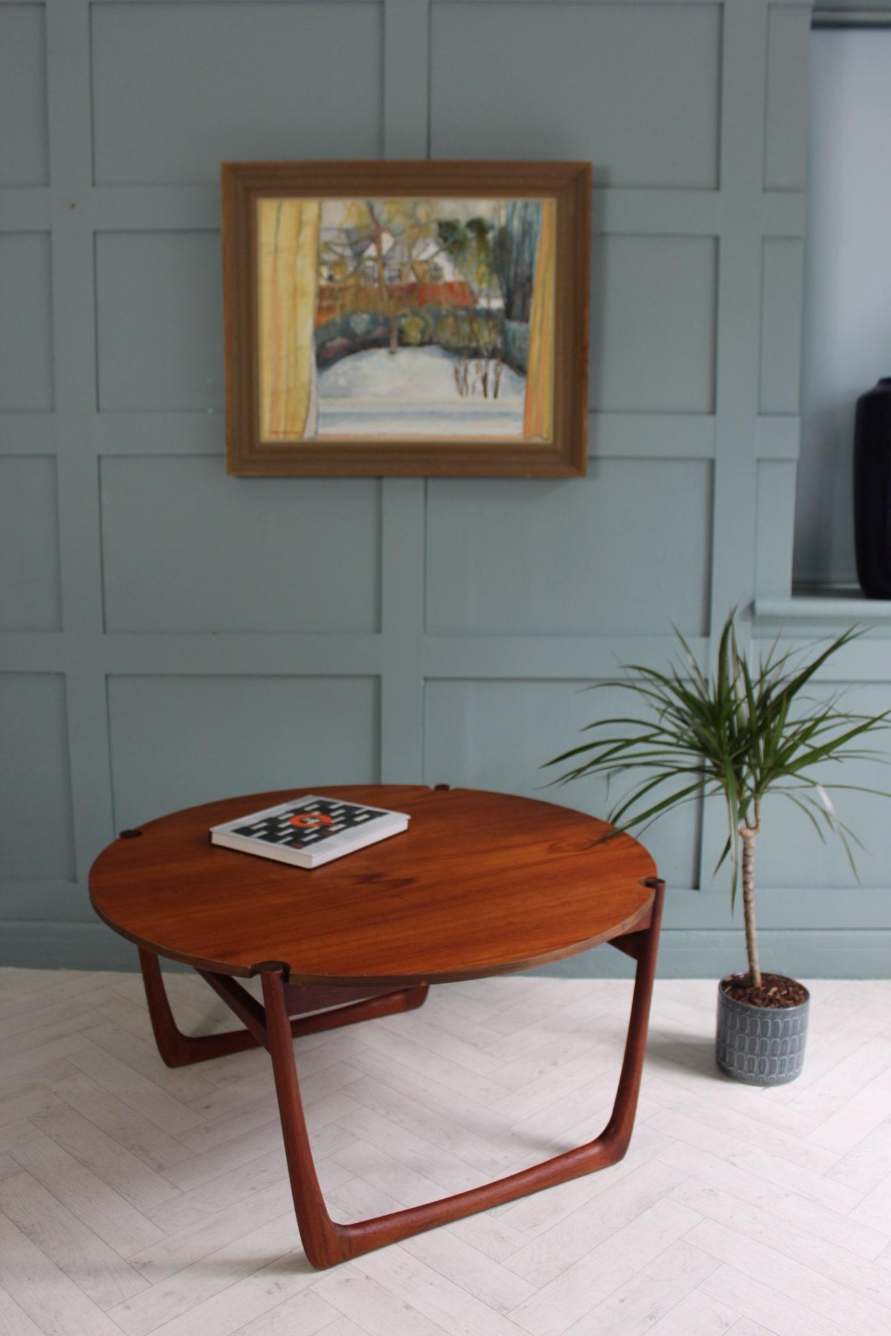 Mid-century France & Son Teak Coffee Table by Peter Hvidt & Orla Mølgaard Nielse For Sale 3