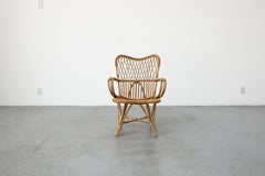 Fauteuil en bambou inspiré du milieu du siècle dernier de Franco Albini "Belse 8"