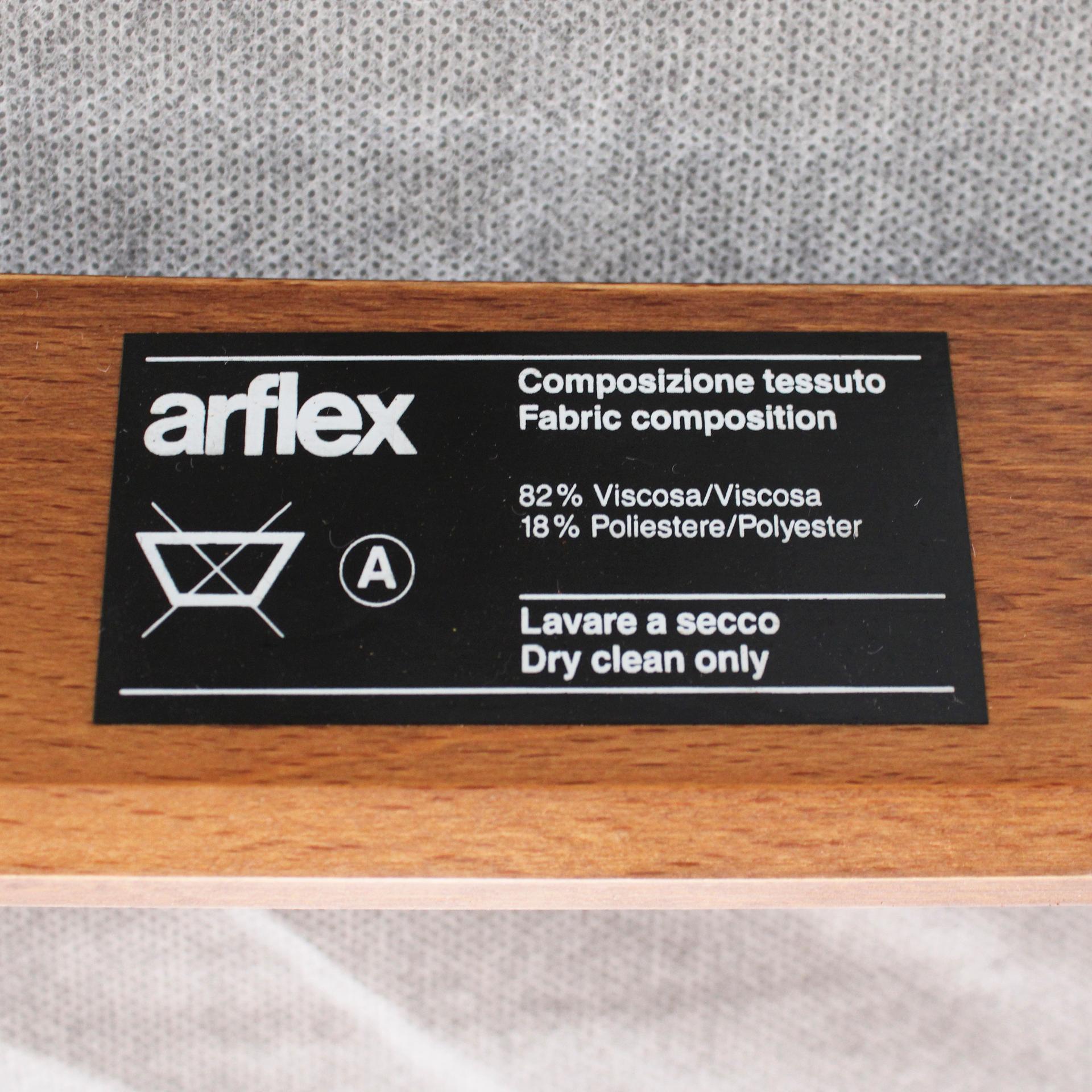 Mid-Century Franco Albini Fiorenza Grau Wolle und Esche Holz Italienisch 1950 Sessel im Angebot 6