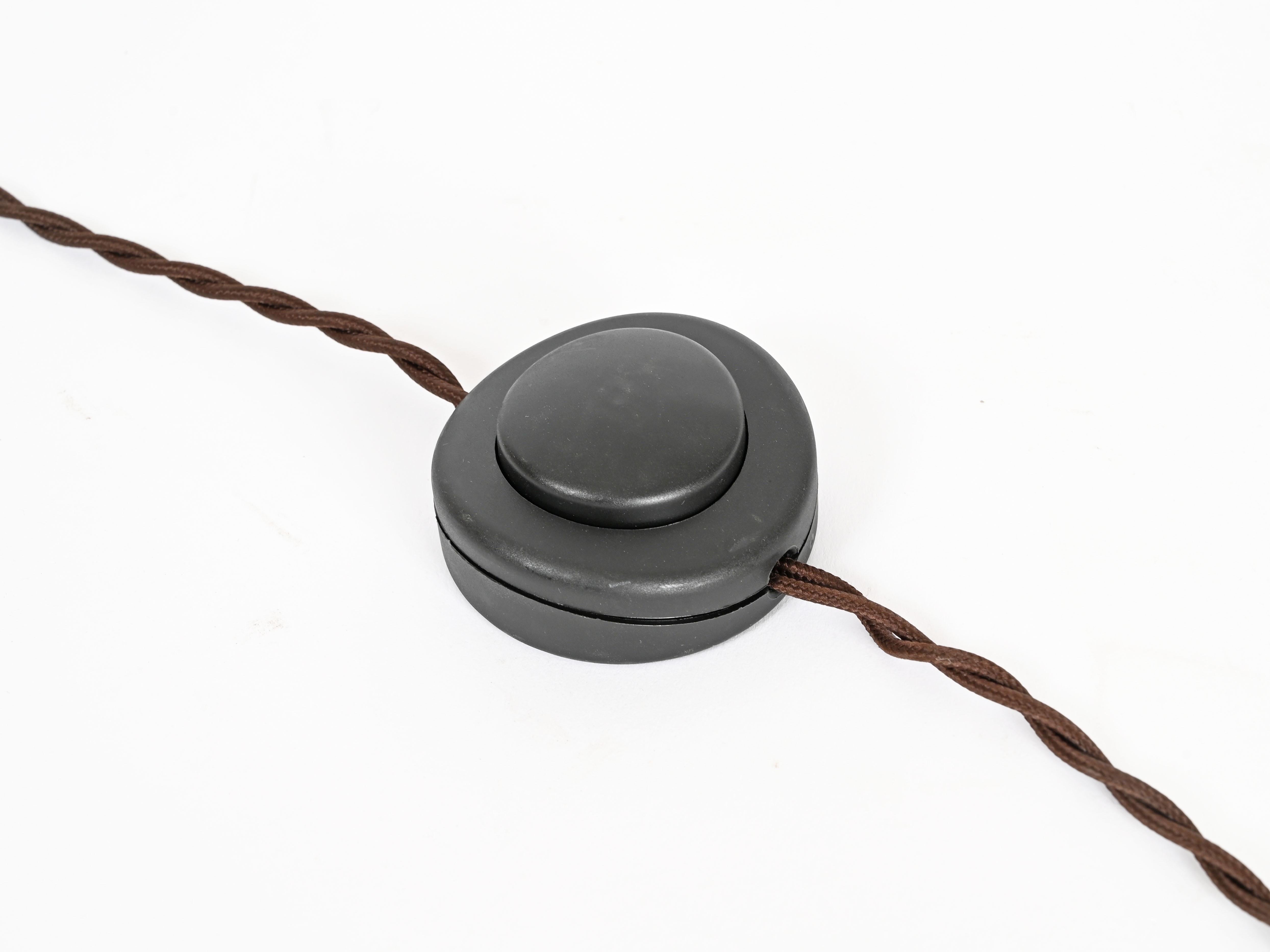 Lámpara de pie Franco Albini de bambú y ratán de mediados de siglo, Italia Años 60 en venta 9