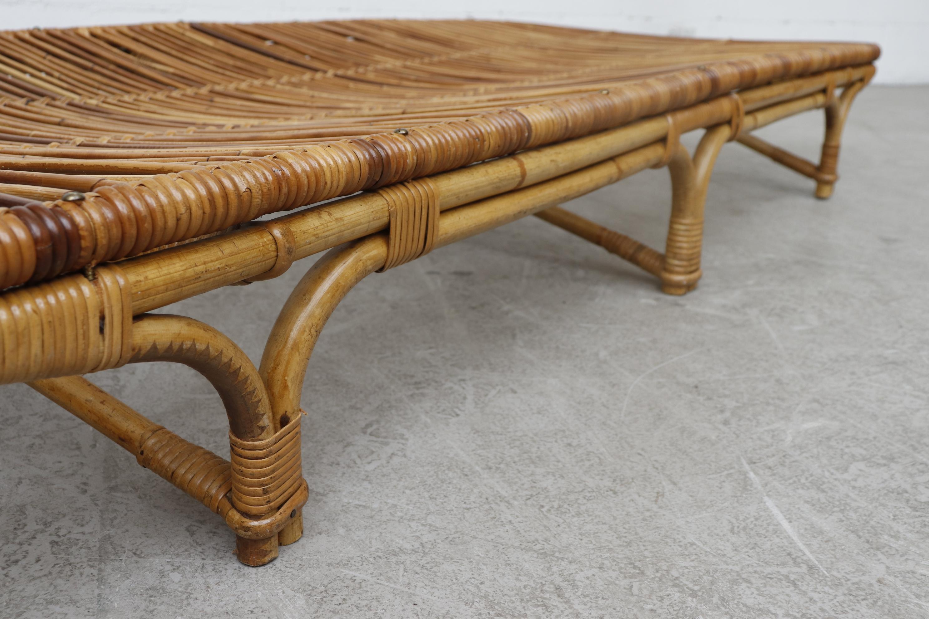 Midcentury Franco Albini Inspired Bamboo Day Bed 6