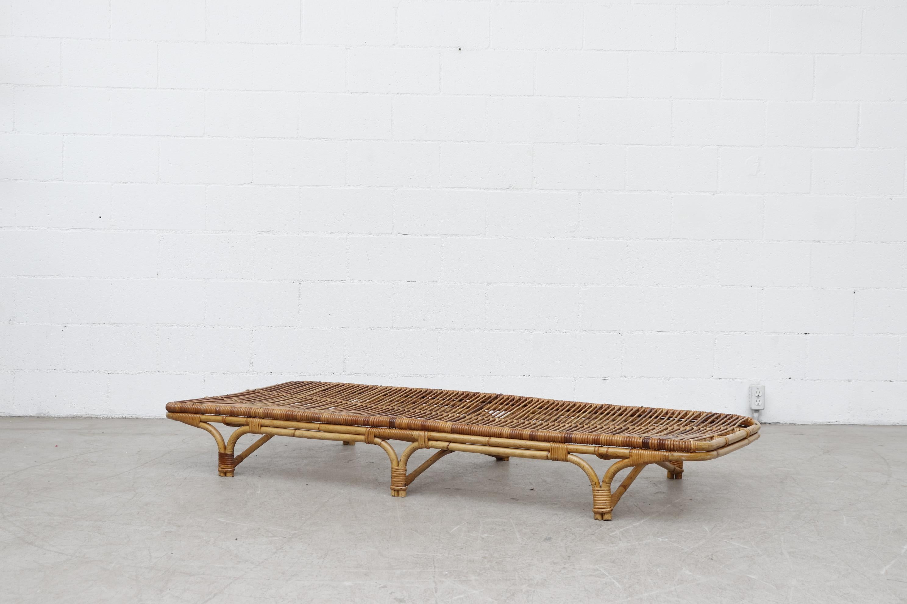 Mid-Century Modern Midcentury Franco Albini Inspired Bamboo Day Bed