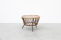 Midcentury Franco Albini Style Bamboo Coffee or Side Table