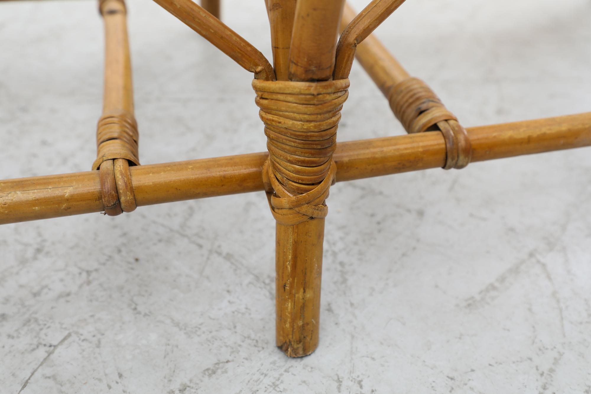 Loveseat de bambú envuelto estilo Franco Albini de mediados de siglo en venta 11