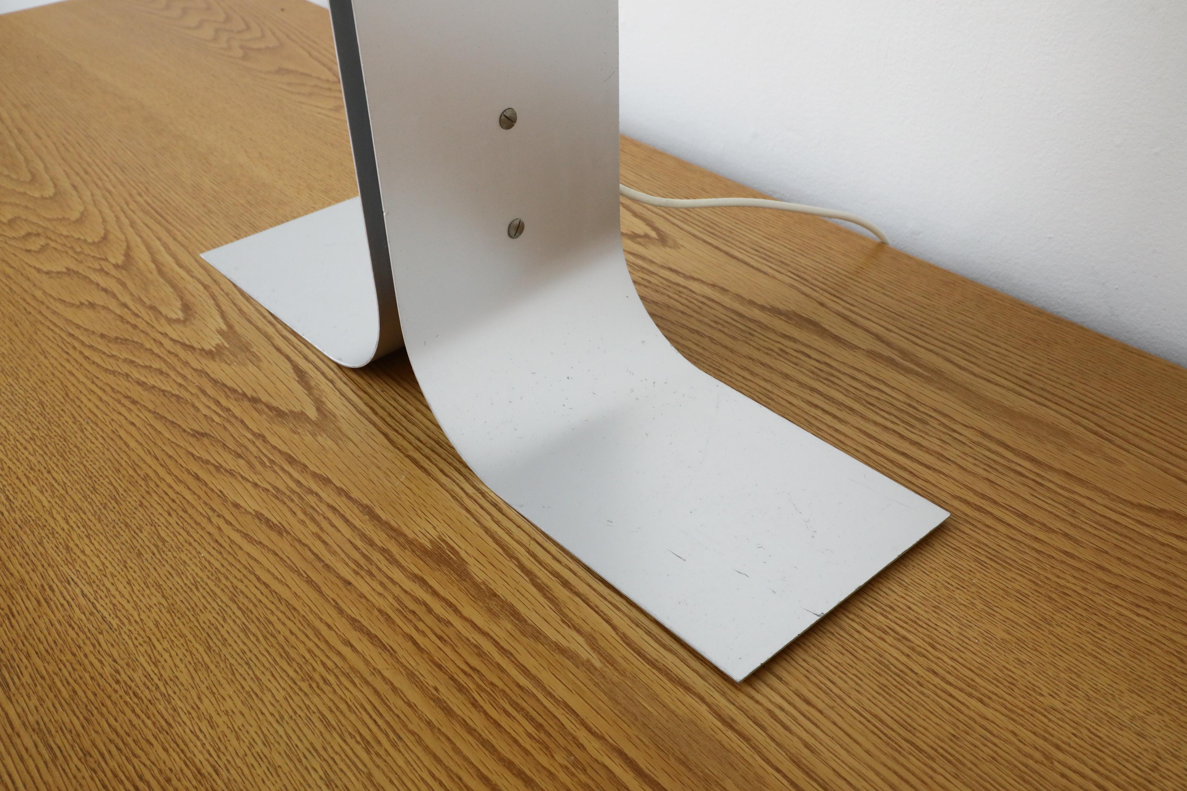 Mid-Century Francois Monnet Inspired Bent Sheet Metal Double Sided Table Lamp 8