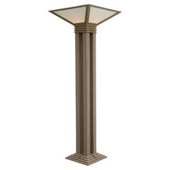 Mid-Century Frank Lloyd Wright Inspired Torchiere Floor Lamps