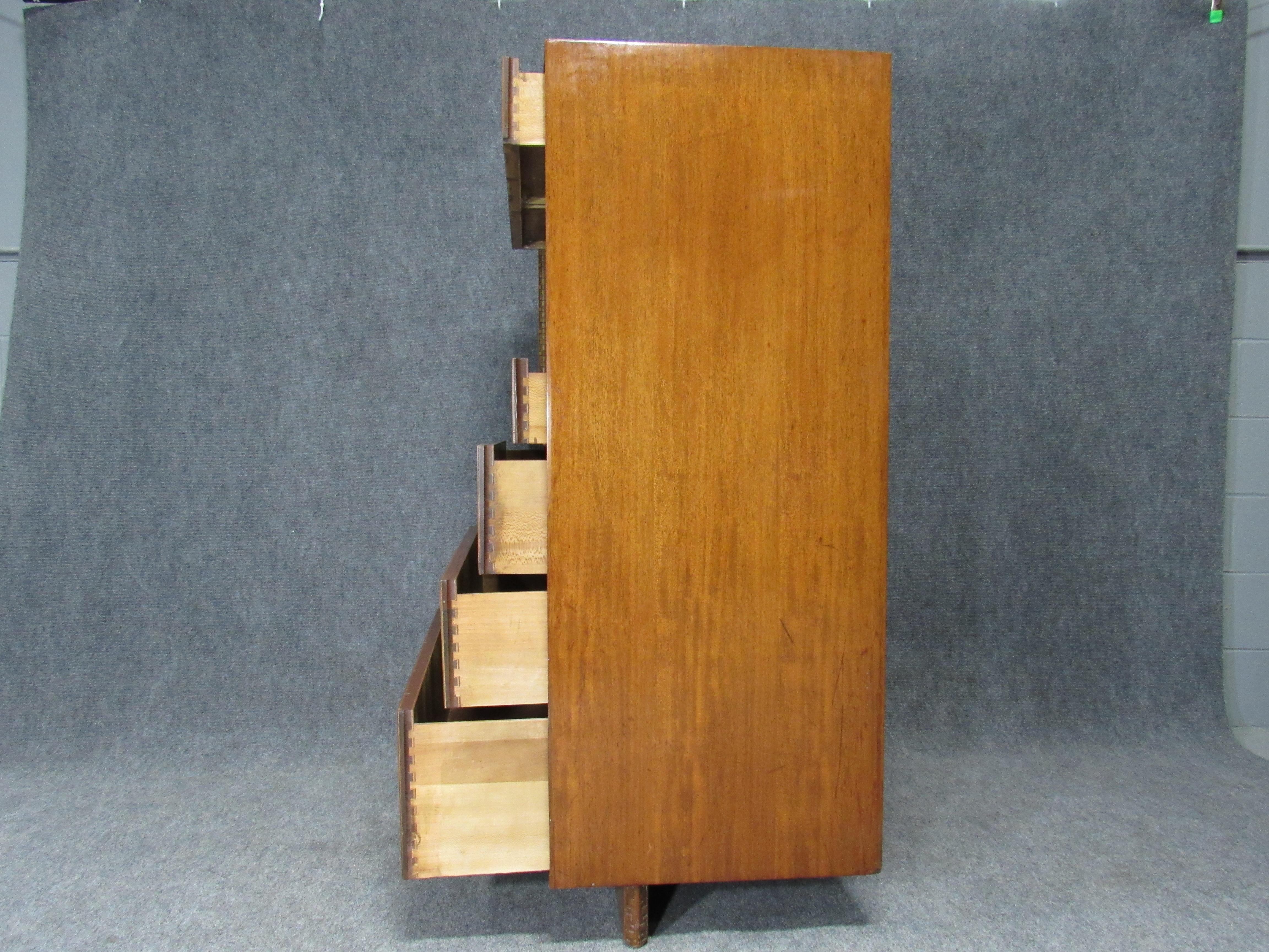 Mid-Century Frank Lloyd Wright Taliesin Mahogany Chest / Dresser by Henredon 1
