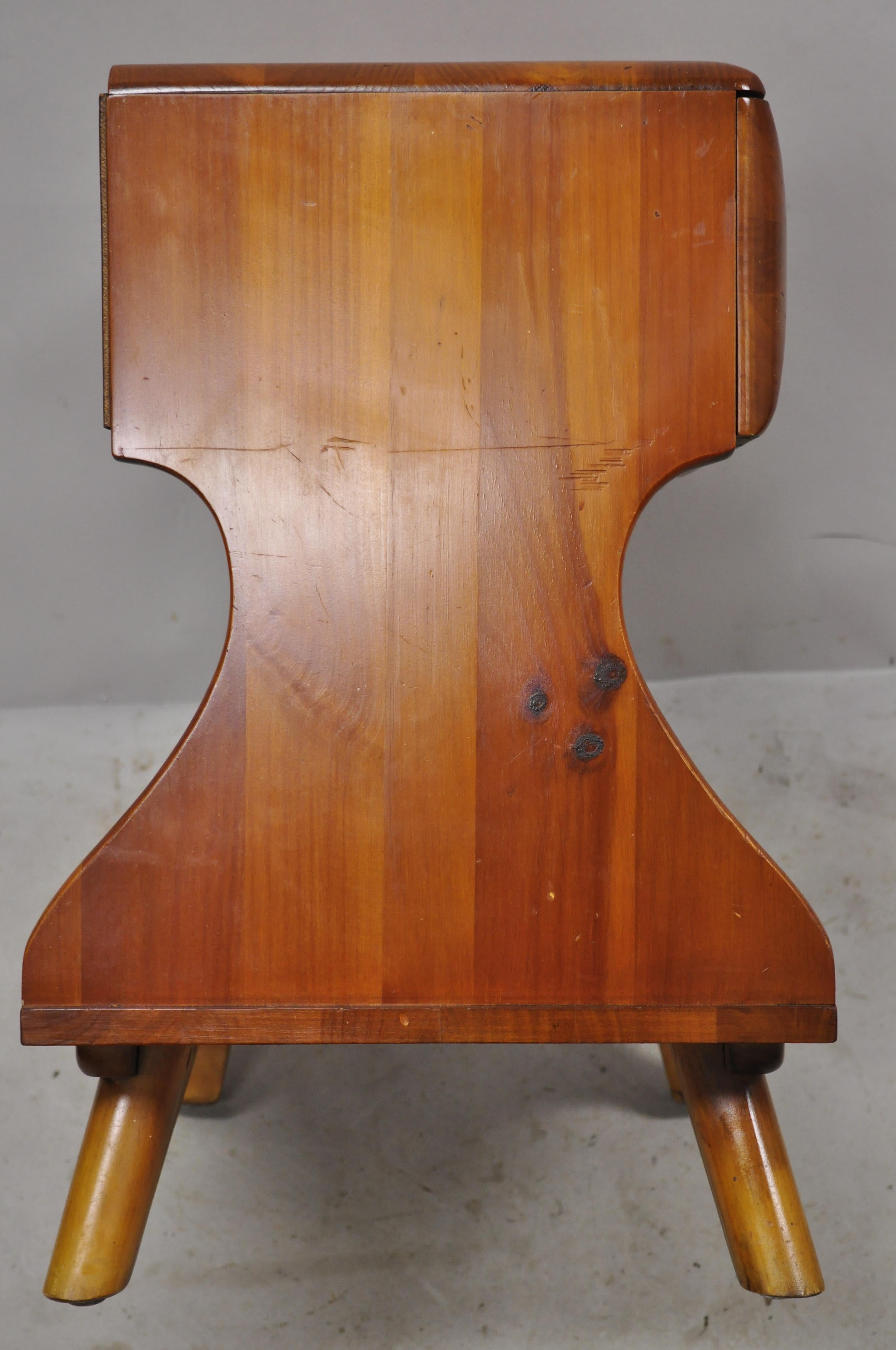 20th Century Midcentury Franklin Shockey Sculptured Pine One-Drawer Nightstand Bedside Table