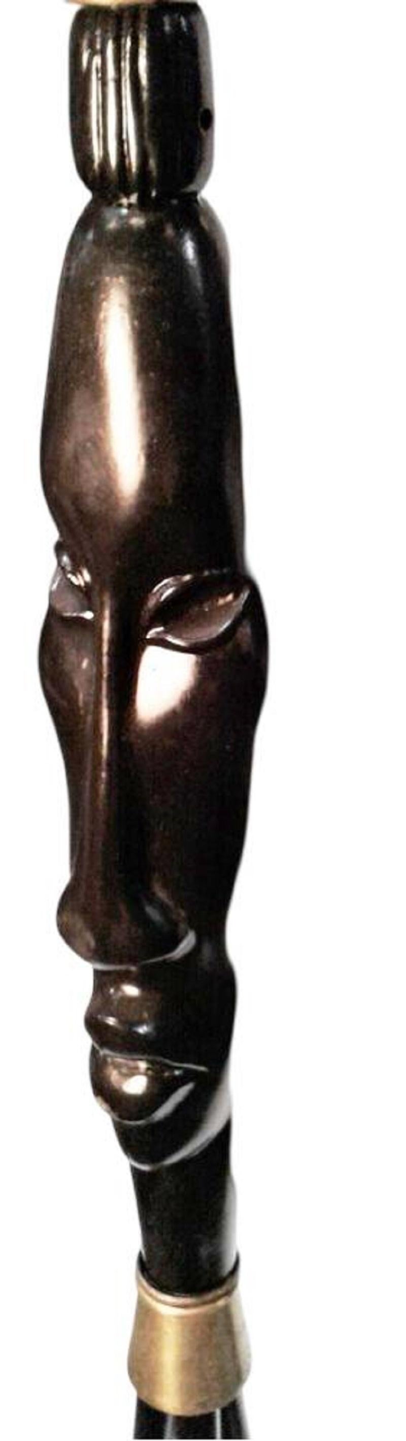 Lampada da terra di metà secolo Frederic Weinberg Maschera Man Ray Tiki In condizioni ottime in vendita a Van Nuys, CA