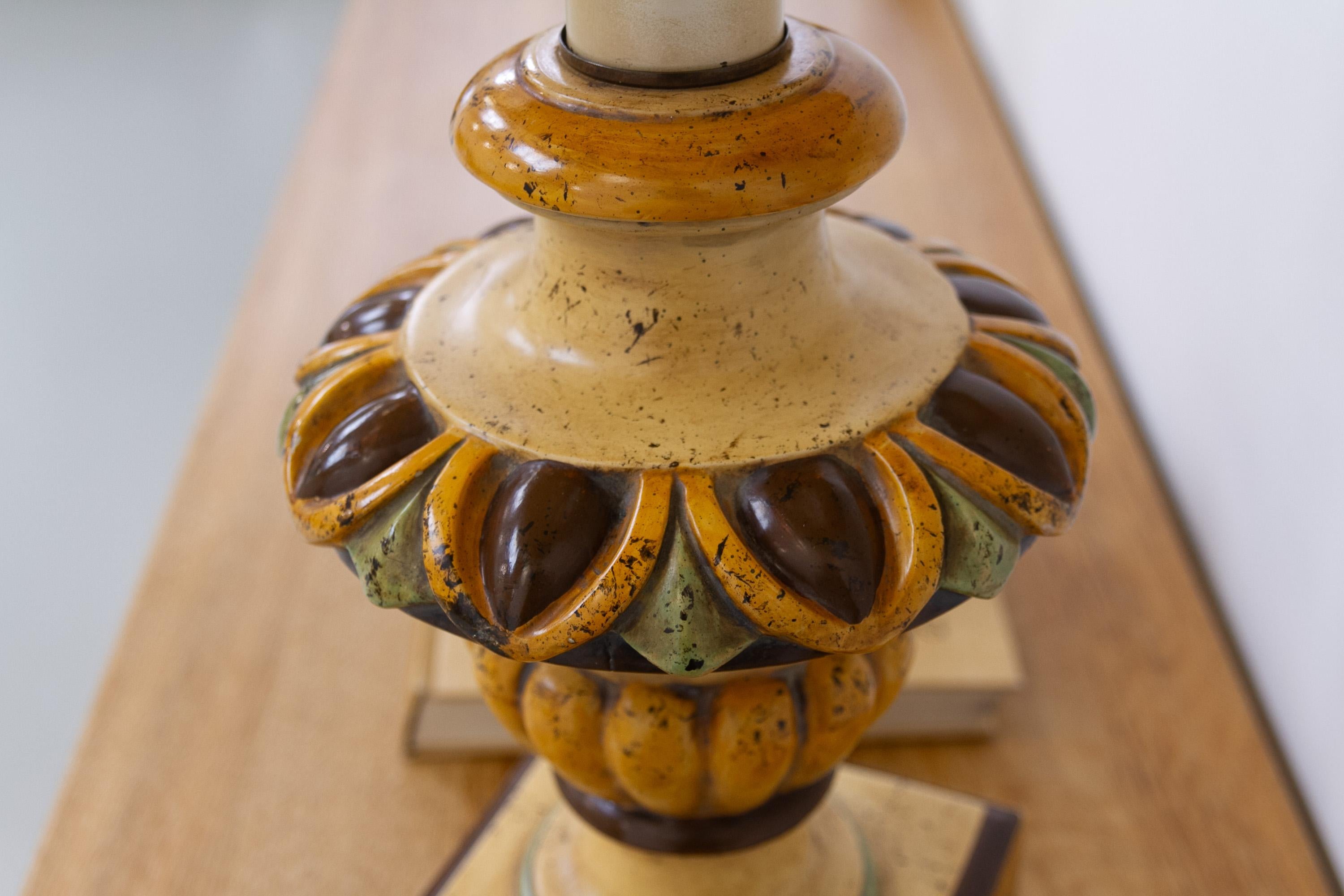 American Mid-Century Frederick Cooper Ceramic Table Lamp, 1950s. For Sale